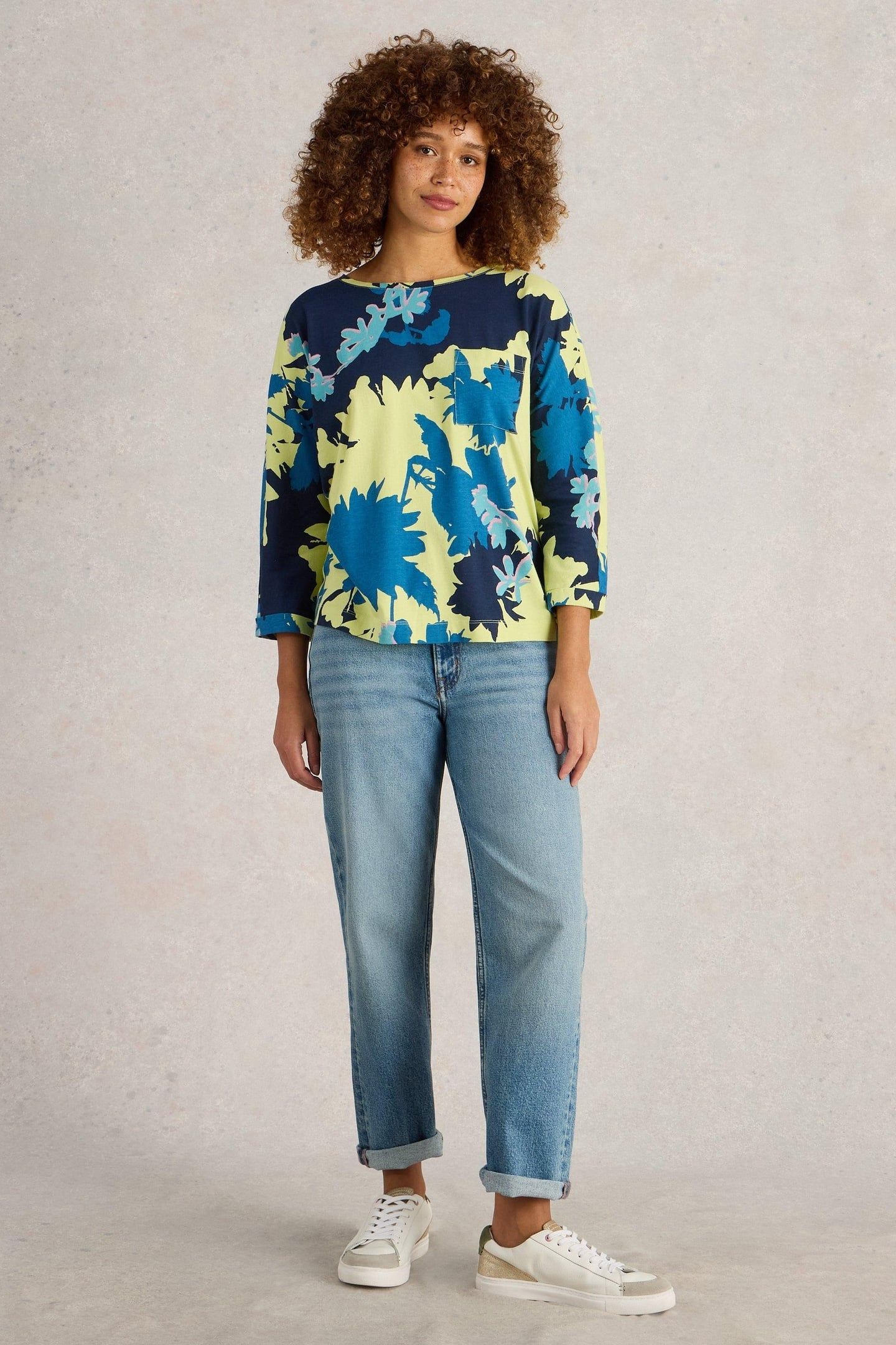 DEMI DOLMAN YELLOW PRINT 1