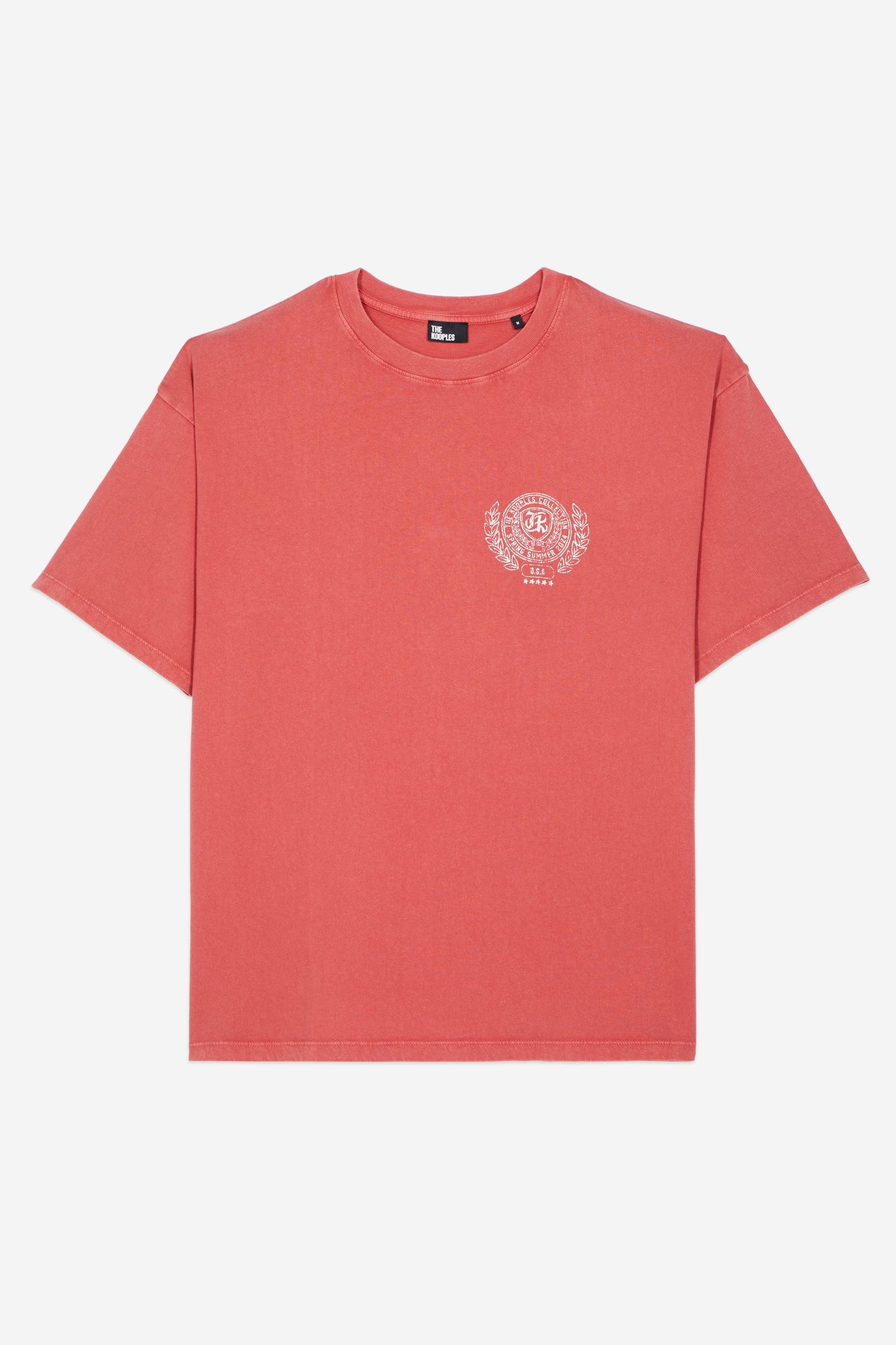 SHORT-SLEEVED PRINT T-SHIRT RED BRIQUE 5