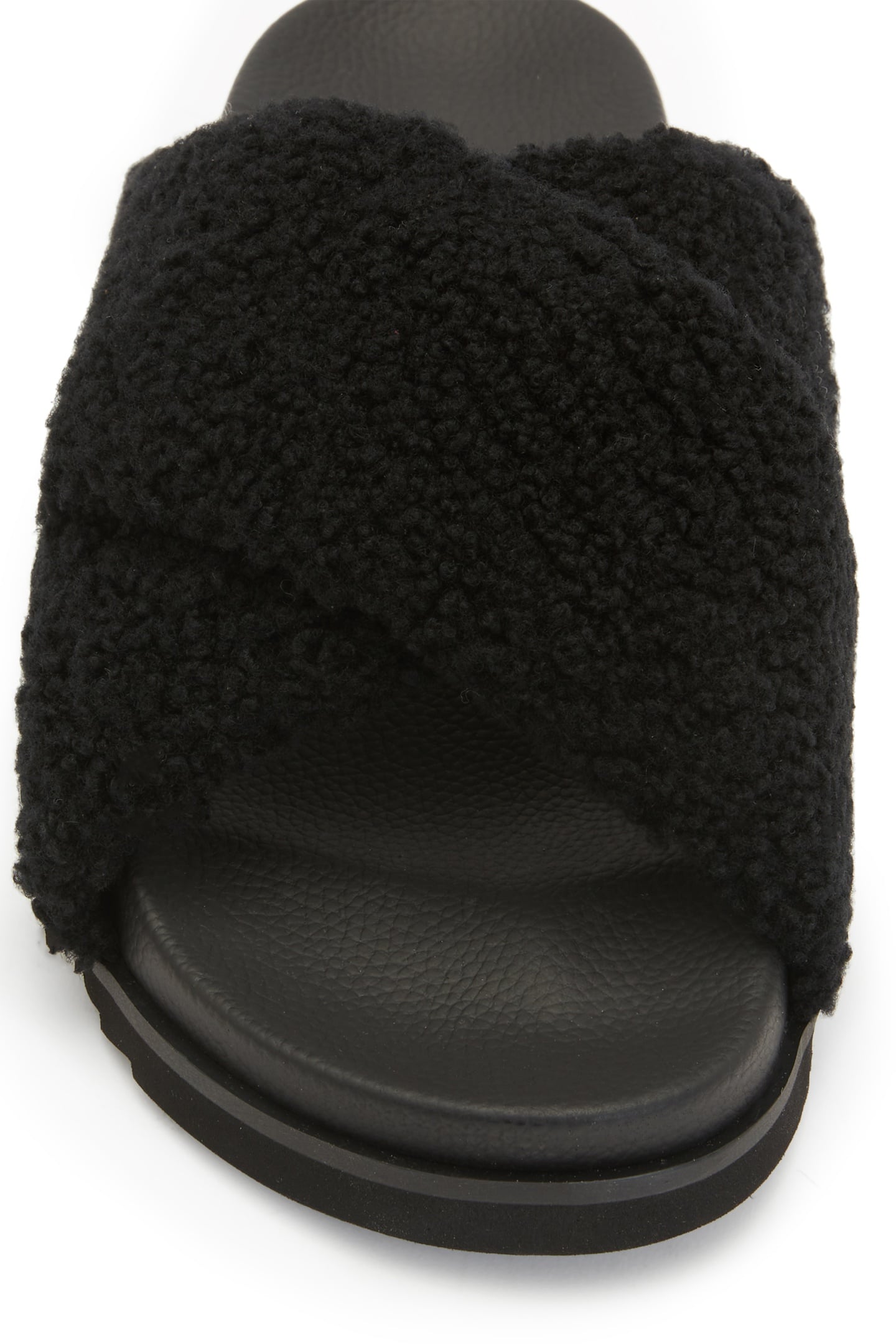 SAKI SHEARLING SANDA BLACK 5