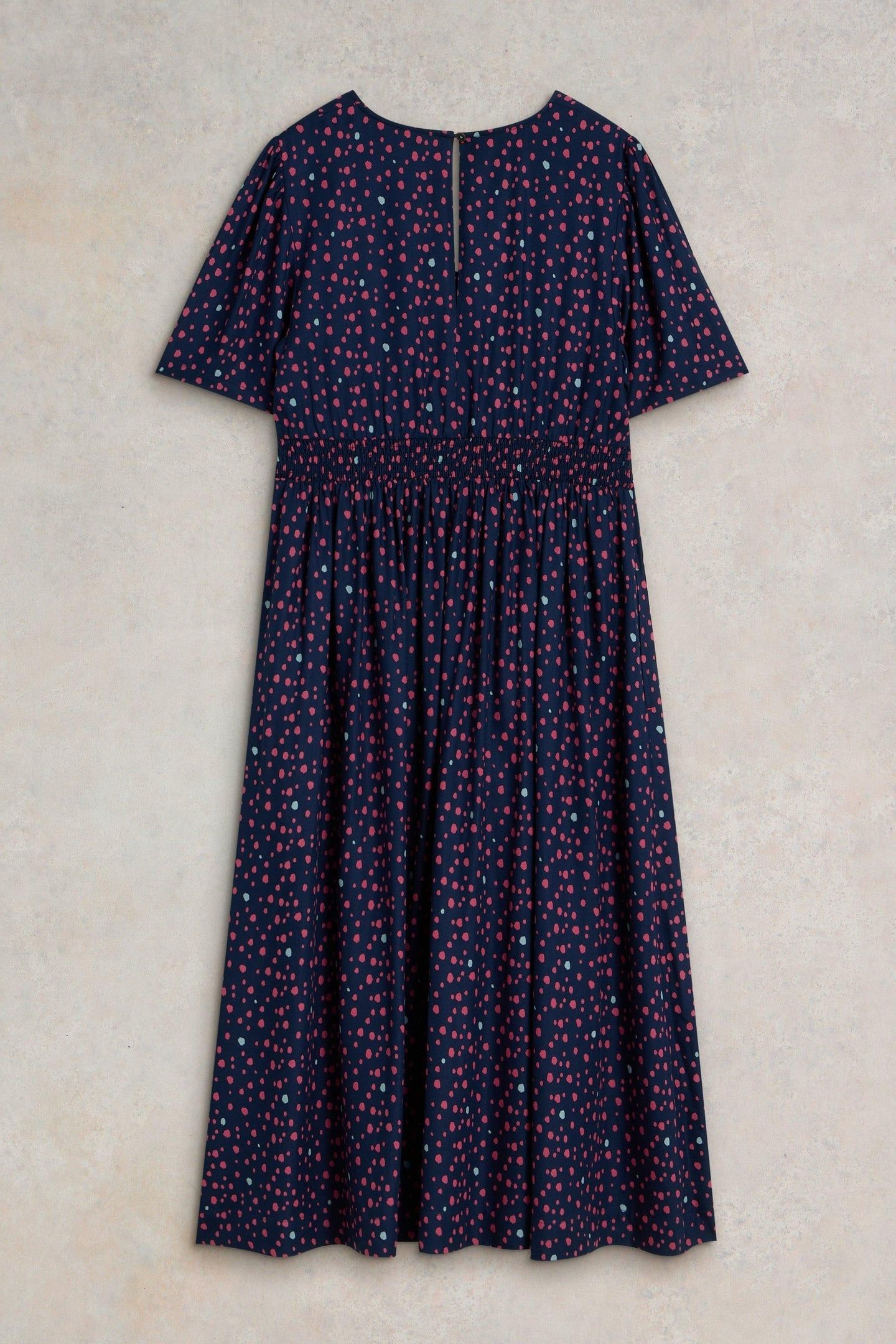 LUCY MIDI DRESS NAVY MULTI 5