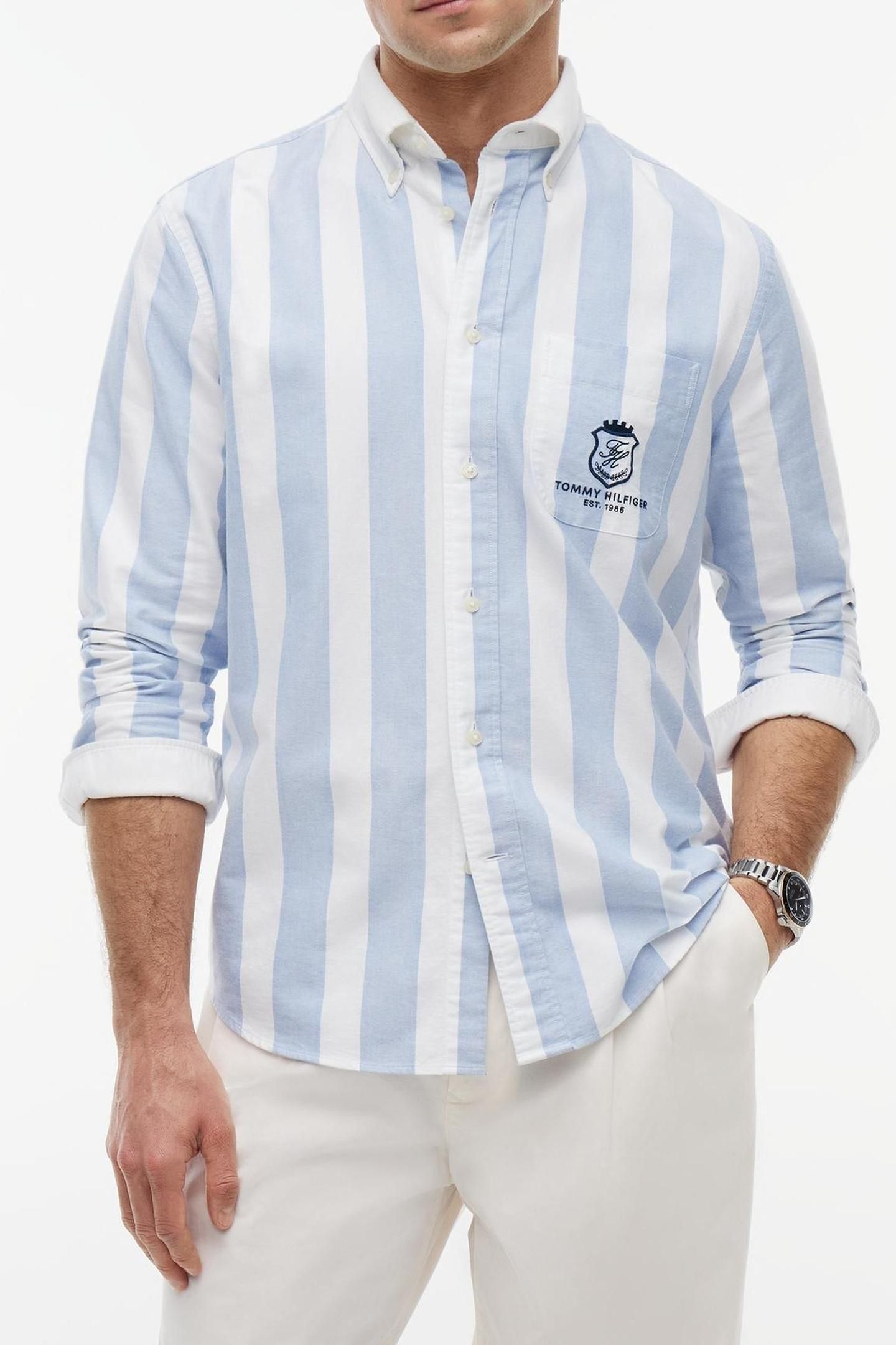 CLUB PREP OXFORD CLASSIC SHIRT BLUE/STRIPE 1