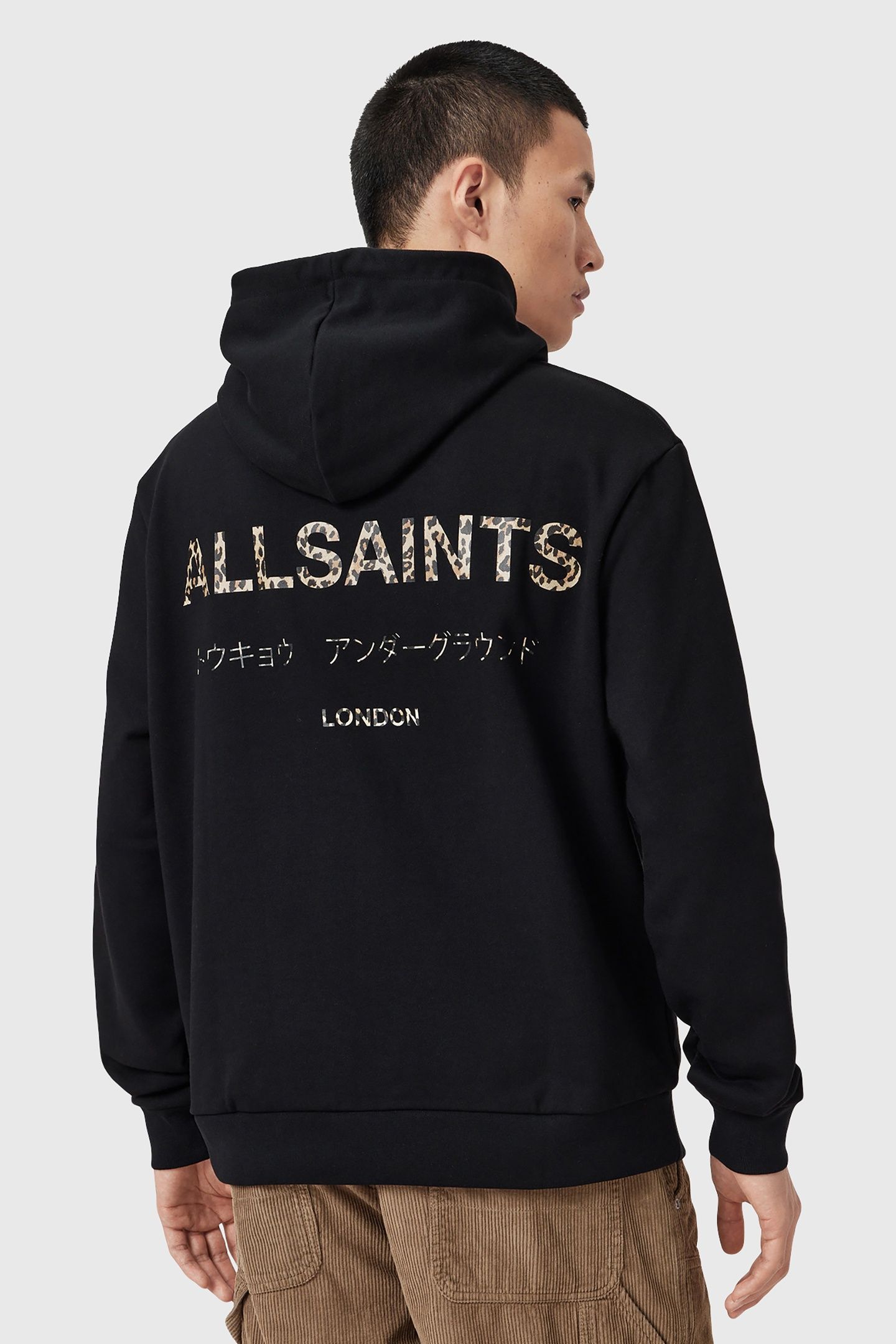 UNDERGROUND OTH HOOD JET BLACK/LEOPARD 5