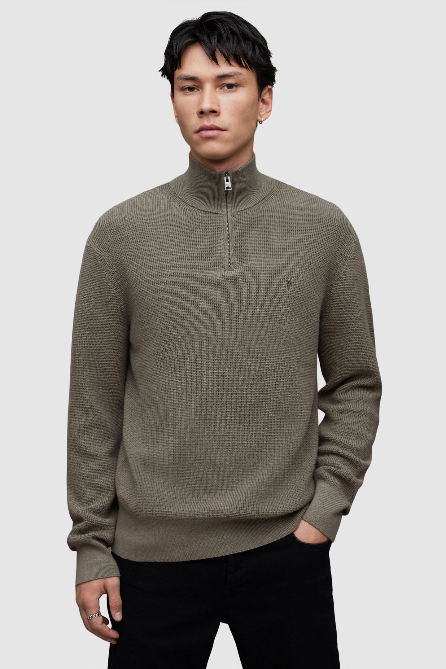 ASPEN ZIP FUNNEL PLANET GREY MARL 2