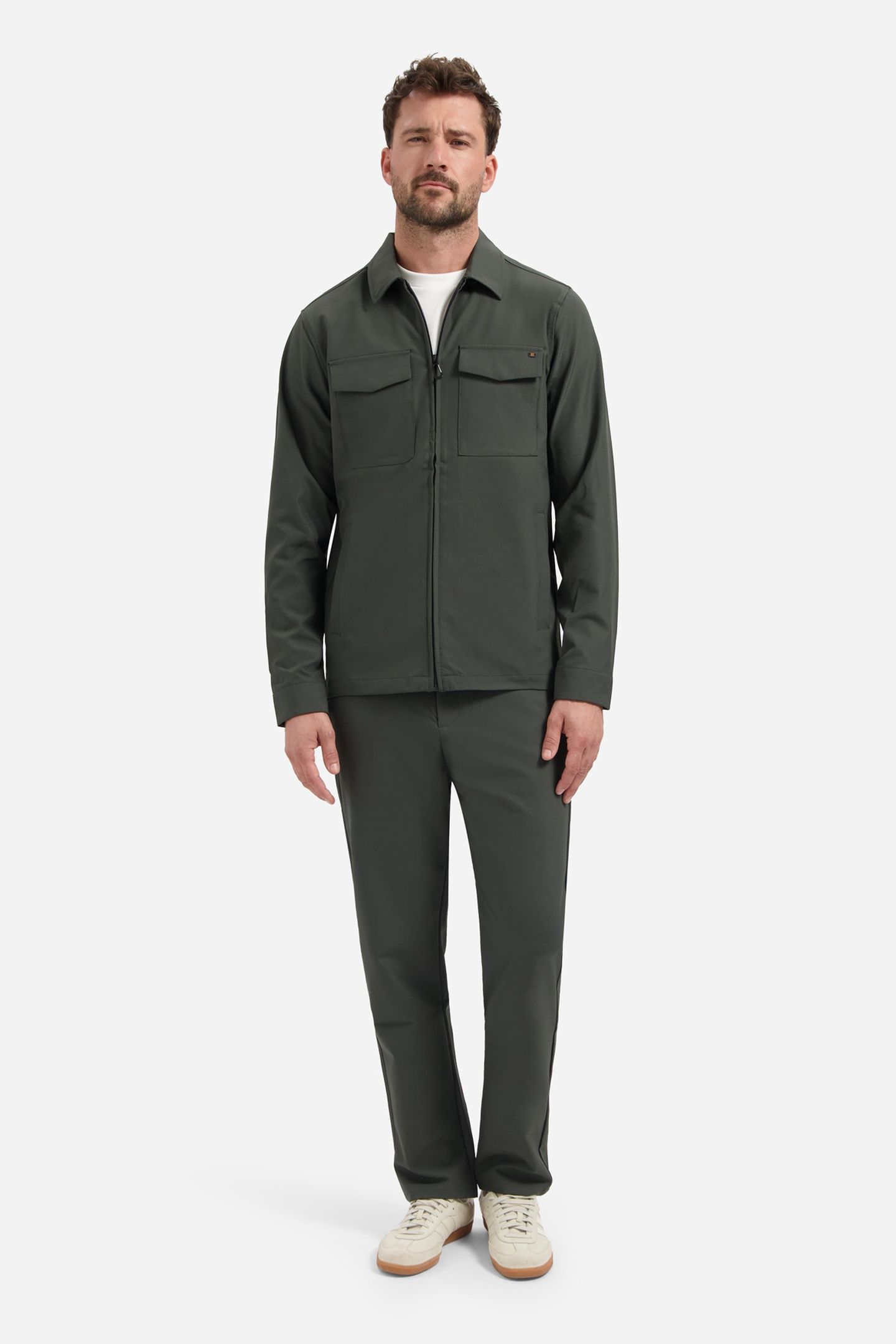 OVERSHIRT FULL ZIPPER STRETCH SEDOC DARK STEEL 3