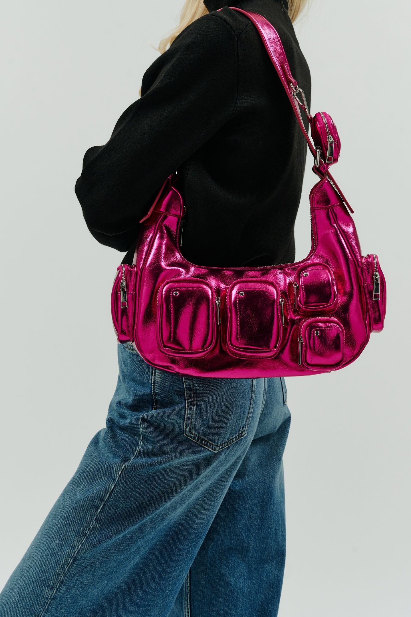 SALLY POCKET RECYCLED COOL PINK 2