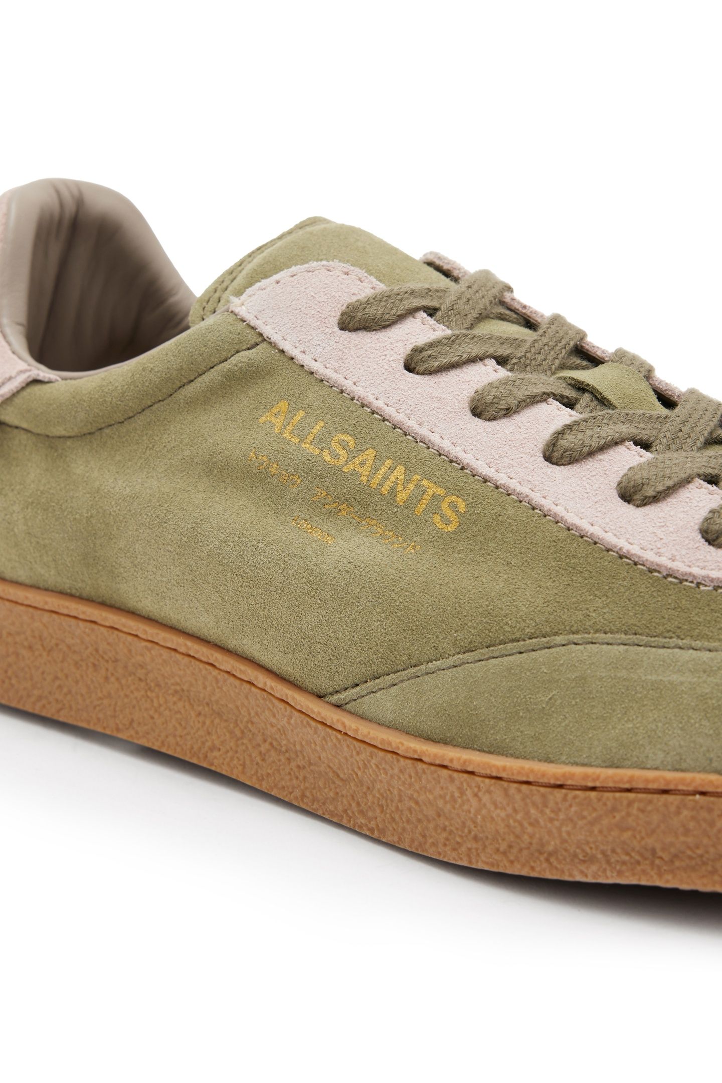 THELMA SUEDE SNEAKER KHAKI/ROSE PINK 5