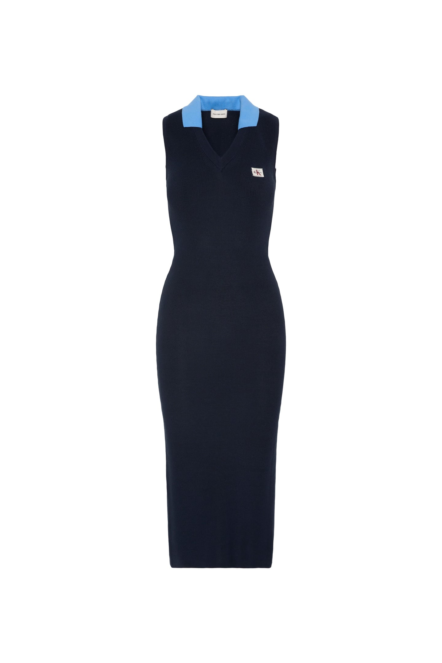 WOVEN LABEL POLO DRESS DARK SAPPHIRE 3