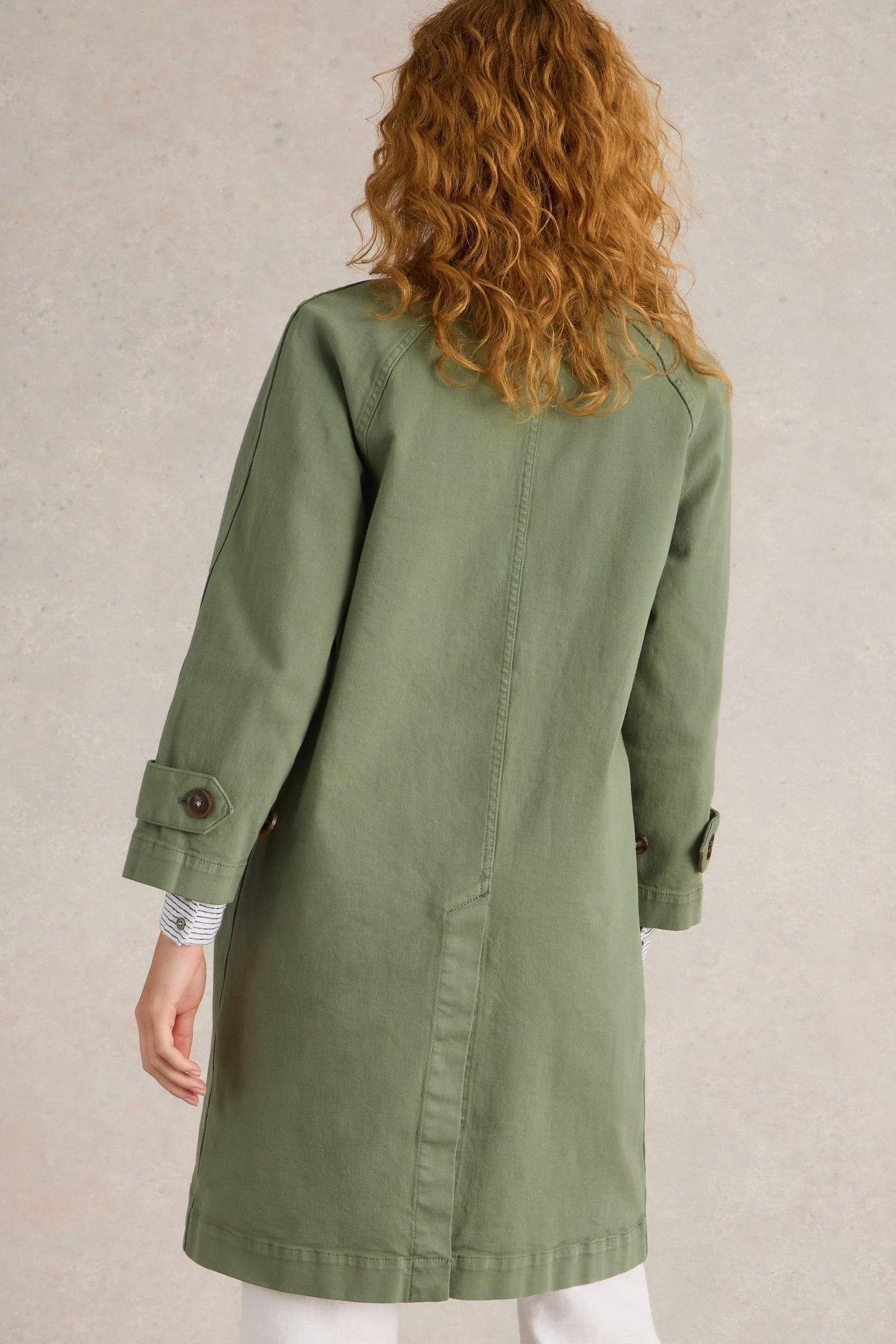 OAKLEIGH DENIM COAT MID GREEN 3