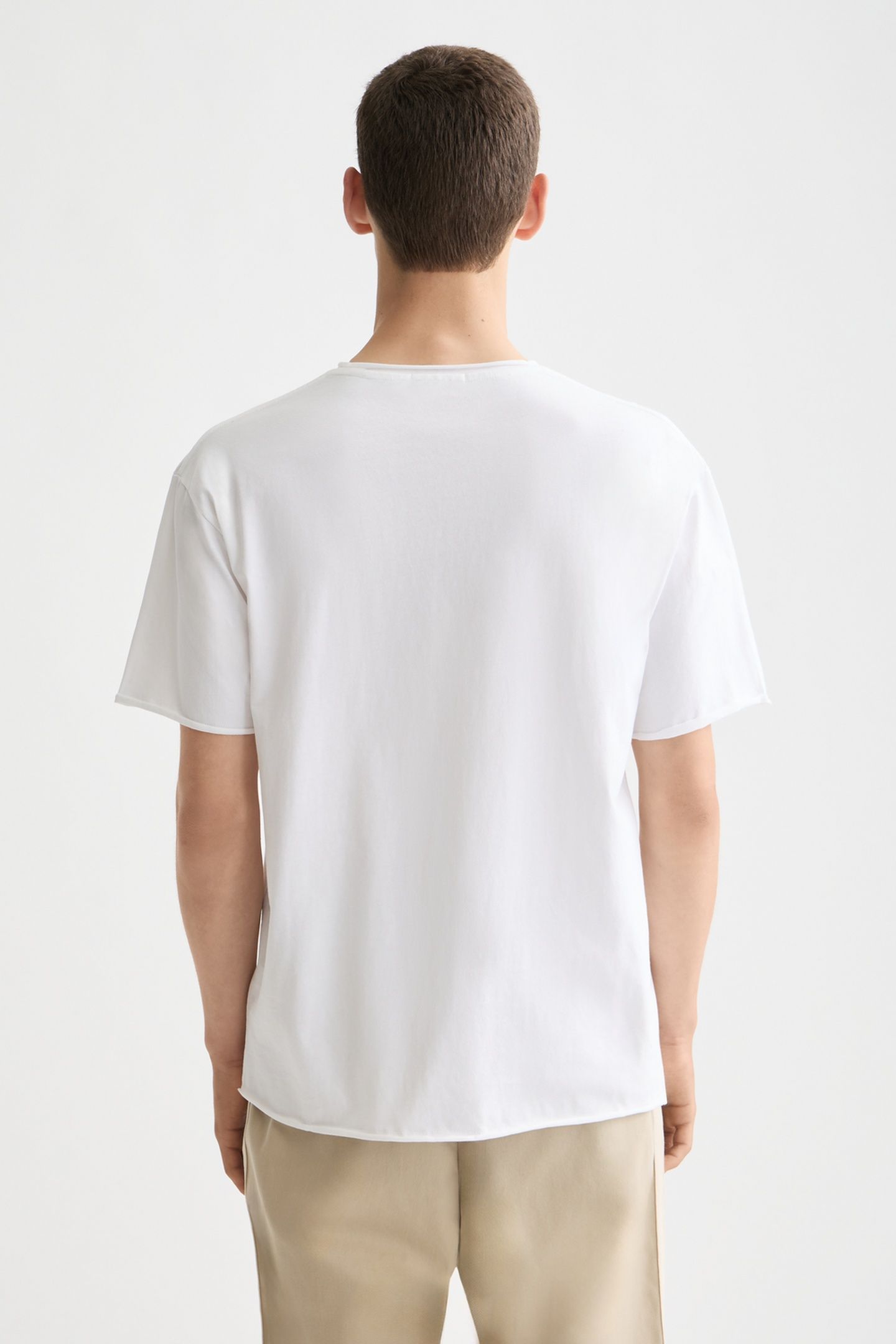 RAW EDGE T-SHIRT BRIGHT WHITE 2