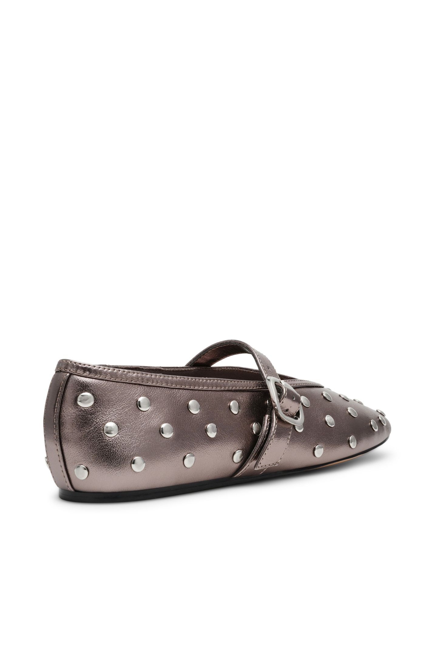 ARCHER FLAT SHOES PEWTER LEATHER 2