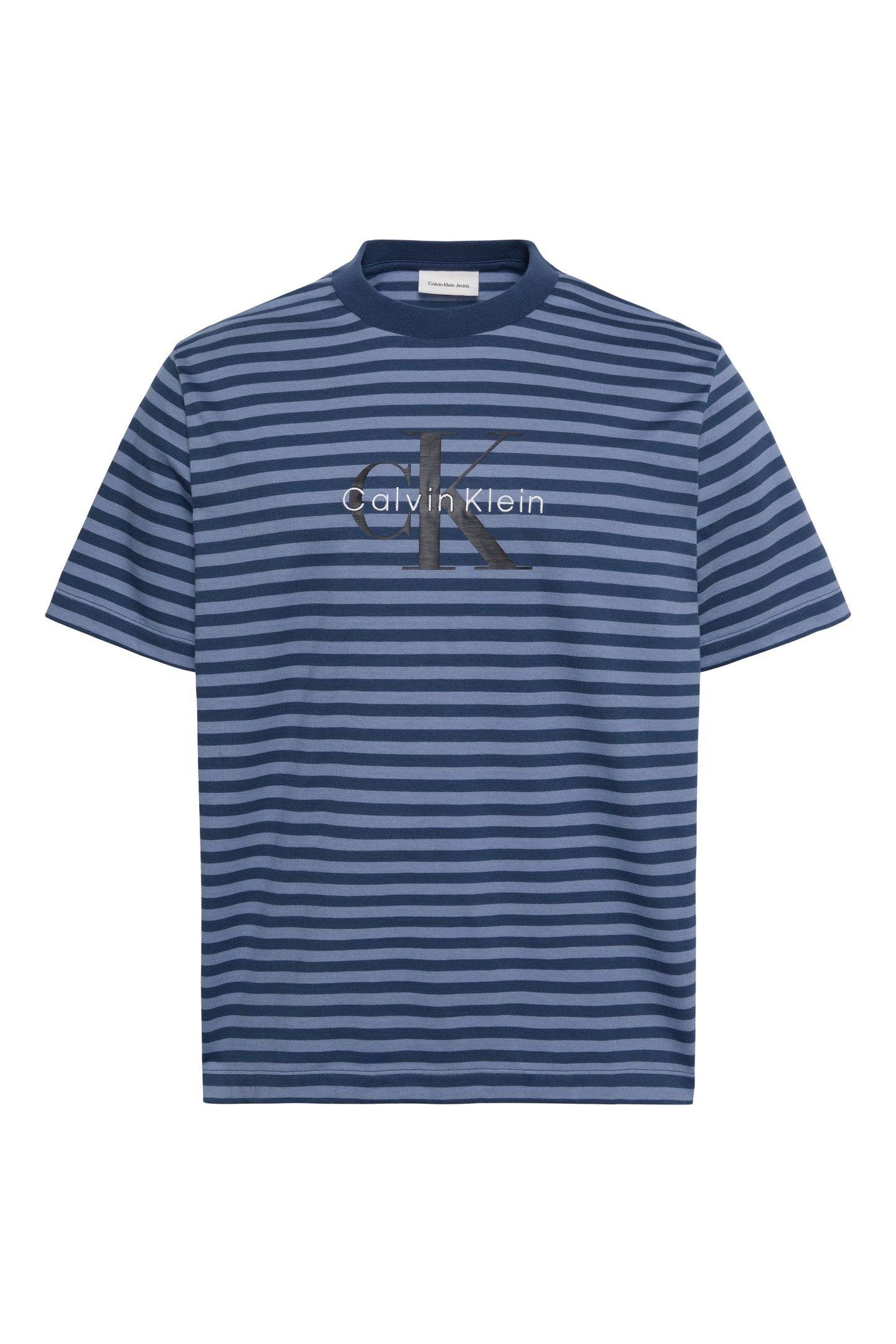 SHORT SLEEVE 20S STRIPE JERSEY TEE DARK DENIM 4