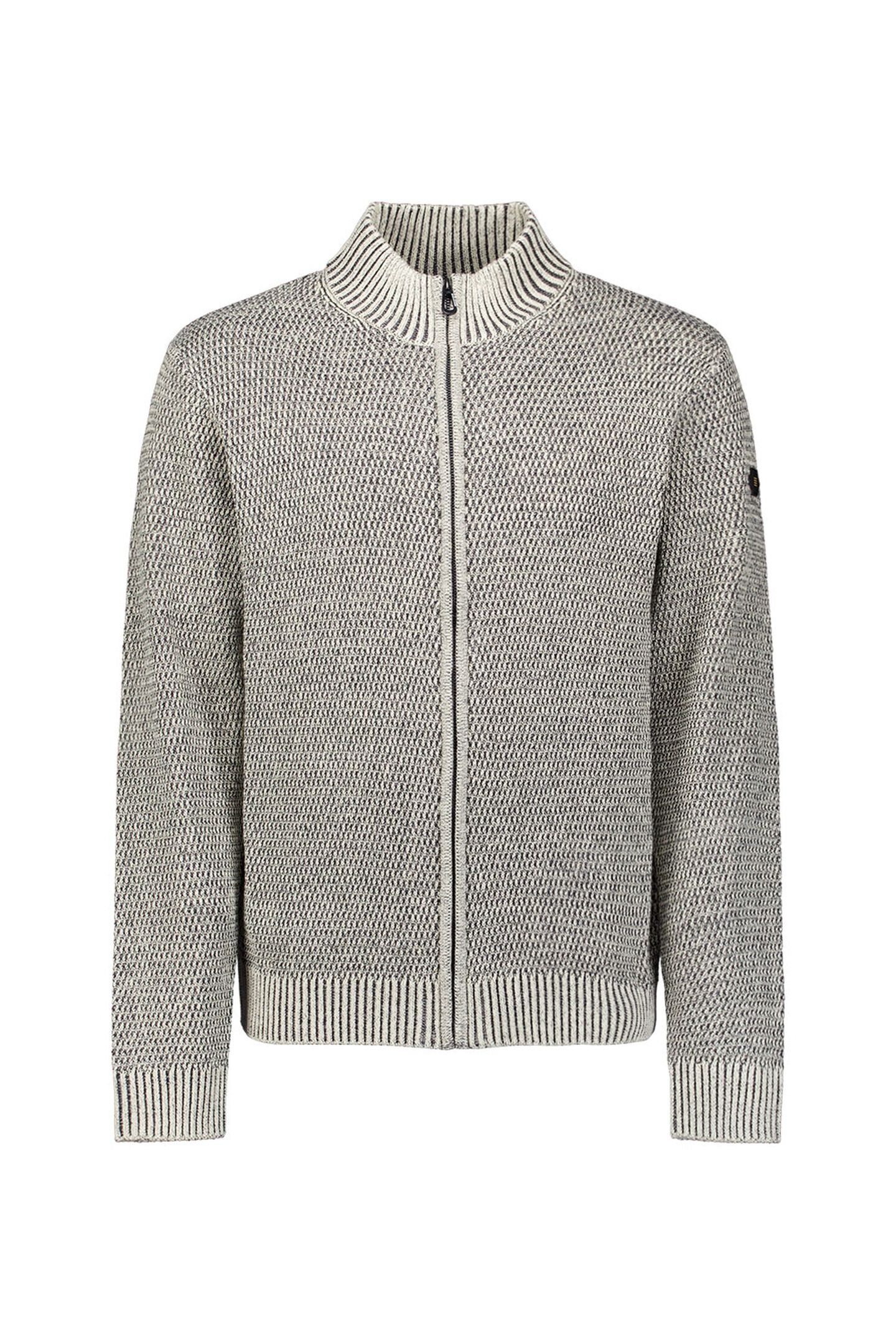 CARDIGAN 2 COLOURED MELANGE STONE 5