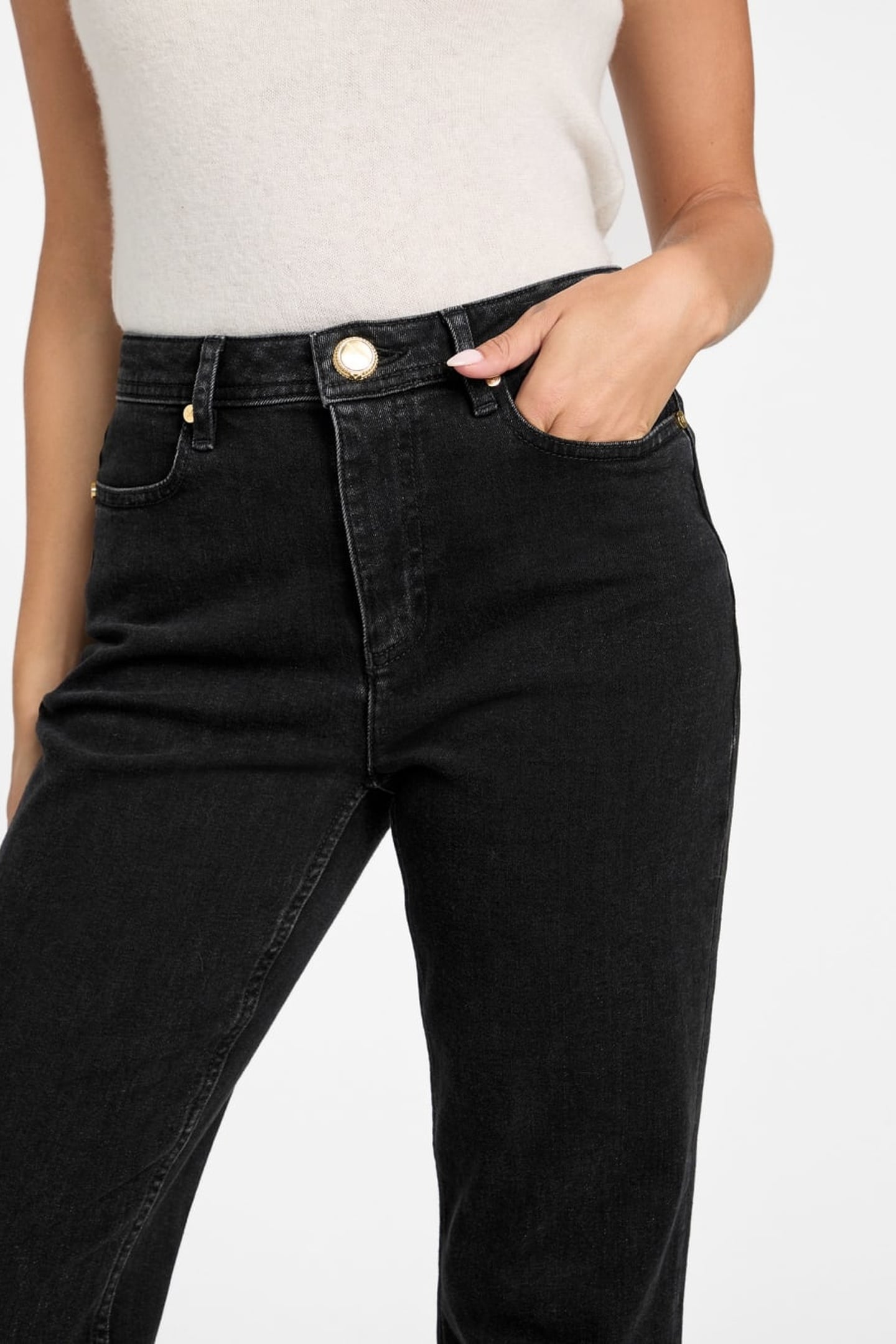 DORIS STRAIGHT DENIM JET BLACK A996 11