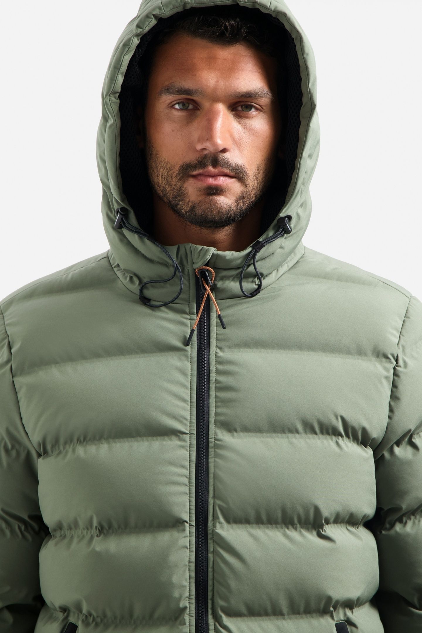 JACKET SHORT FIT SEALED HOODED PADDED STEEL 2
