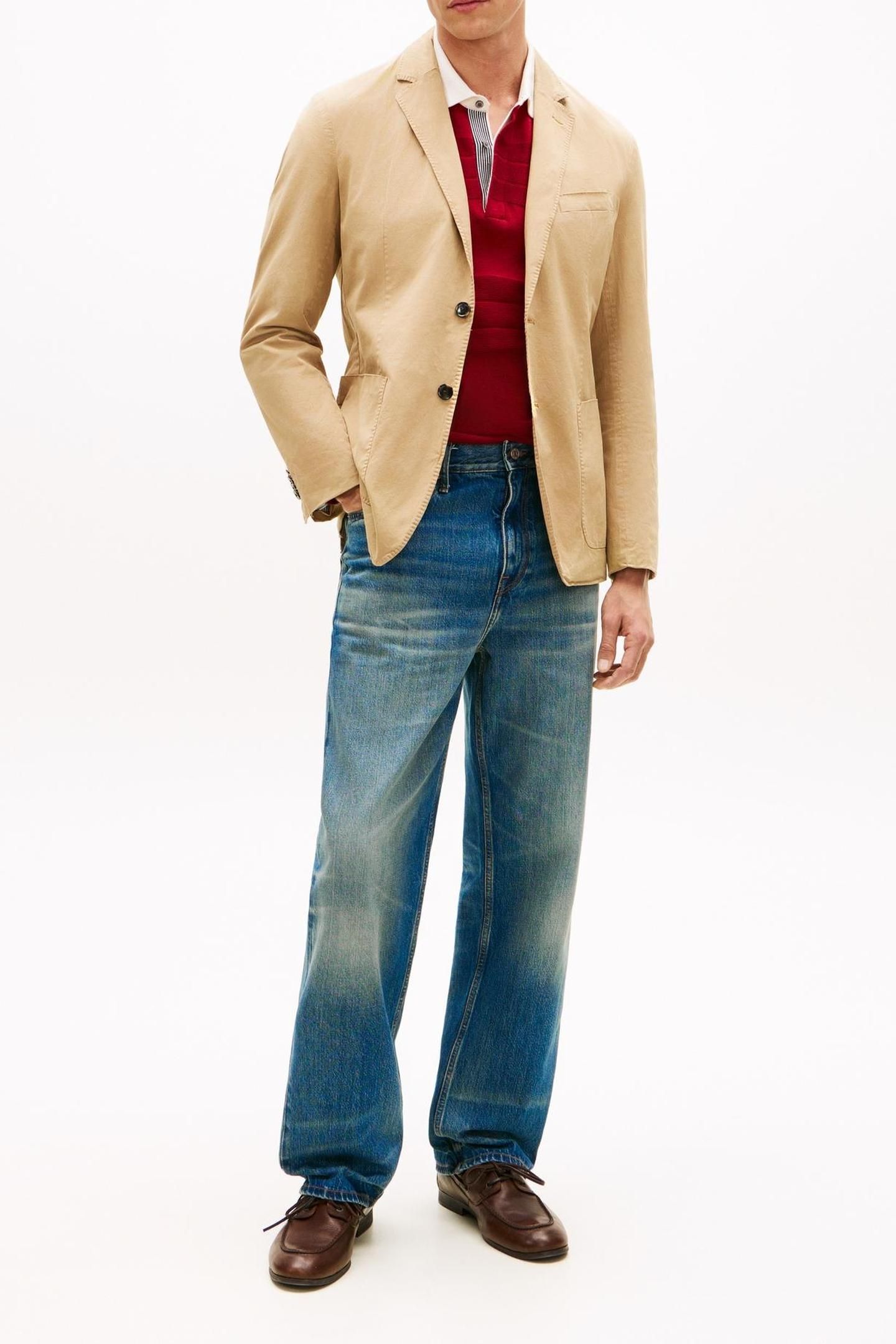DC COTTON BLAZER SANDALWOOD 2