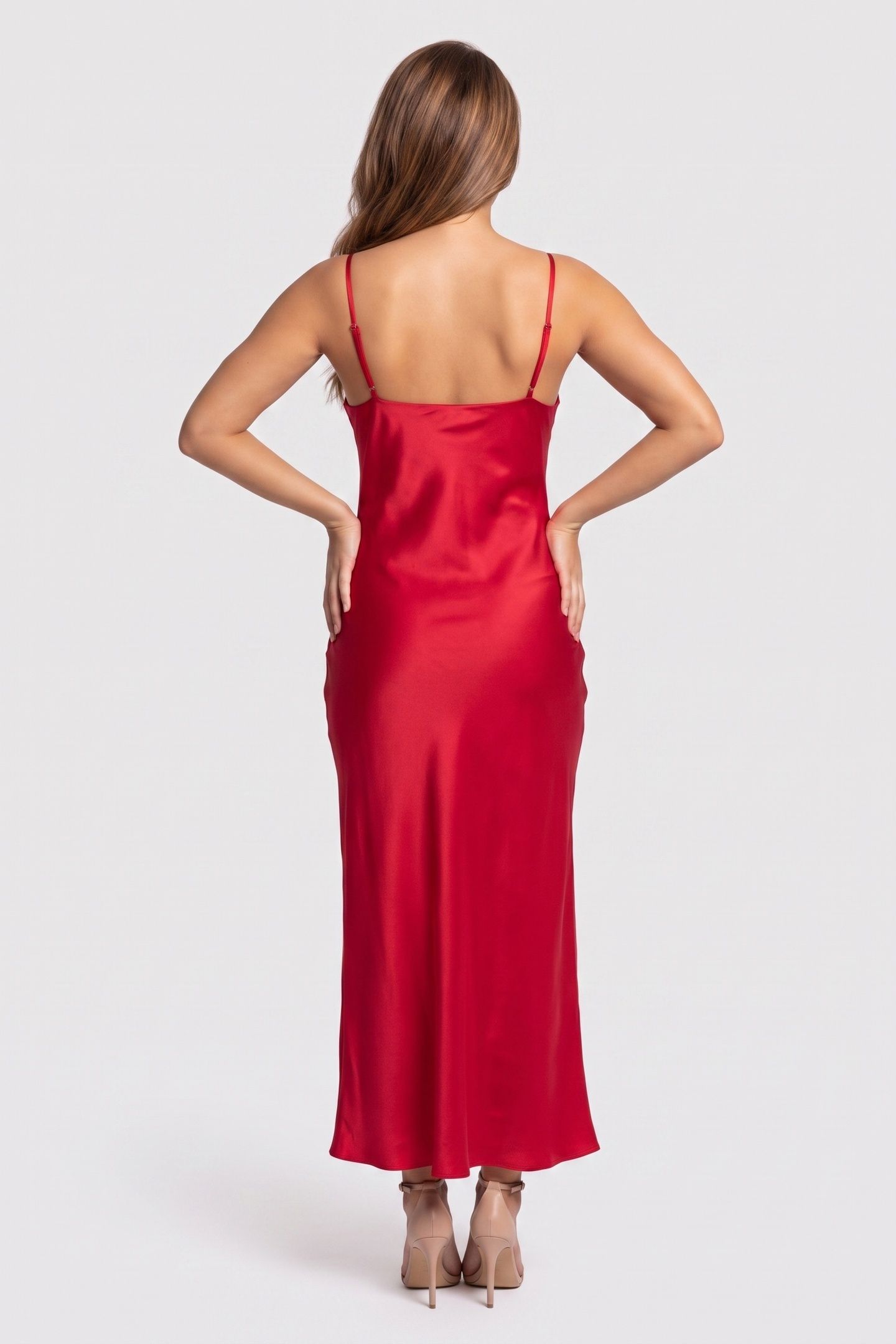 GUESS ECO AKILINA DRESS WILD RED 2