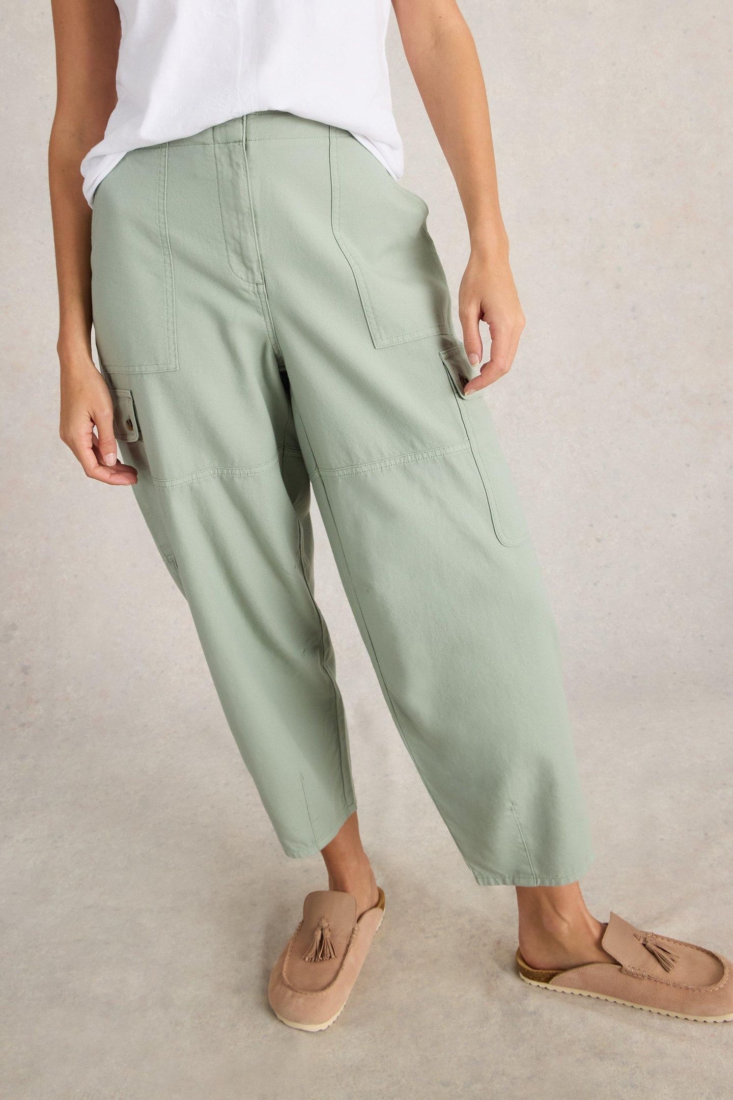 ANABEL SOFT BARREL CARGO LIGHT GREEN 3