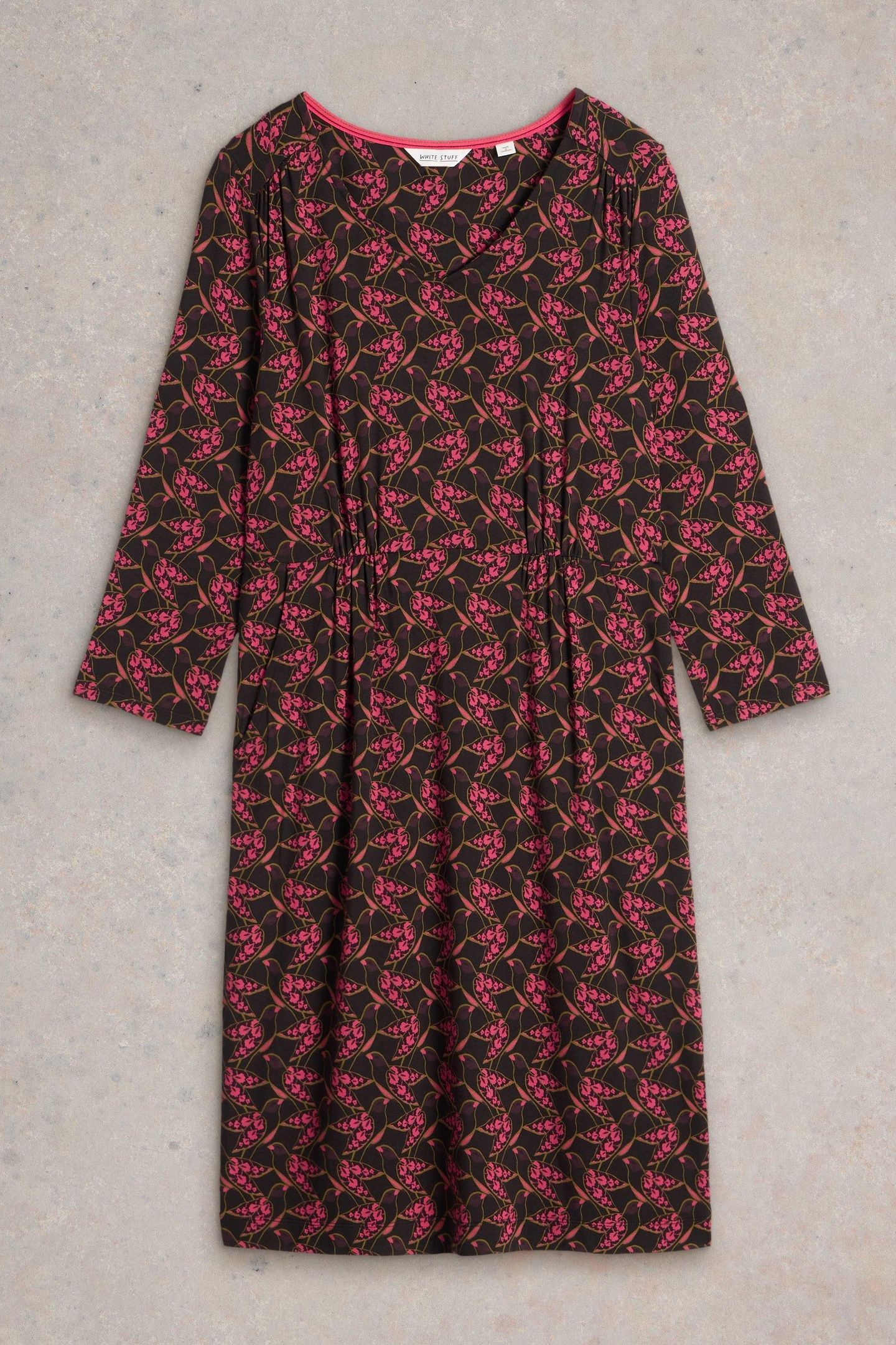 TALLIE JERSEY DRESS PINK PRINT 3
