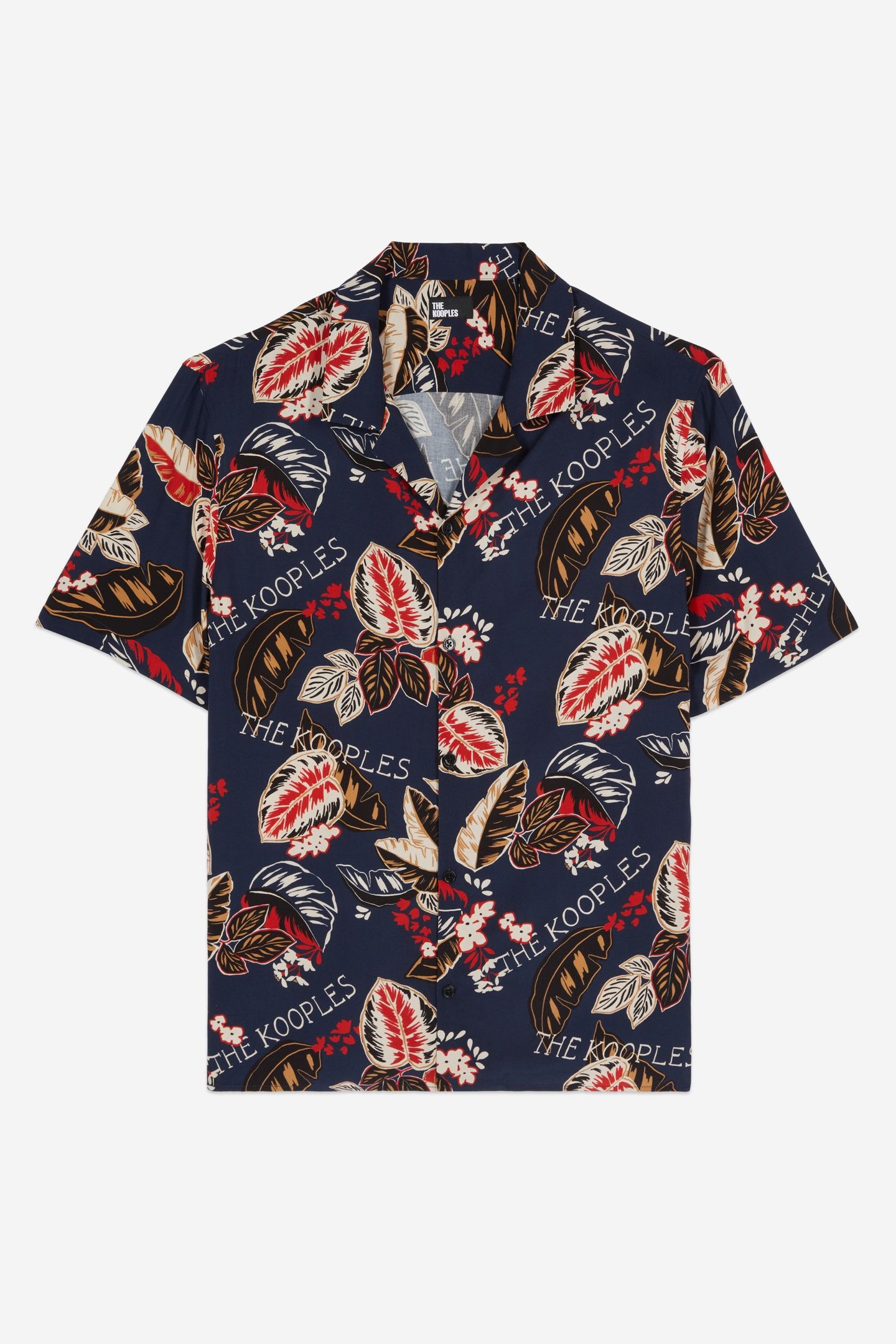 SHORT-SLEEVED PATTERNED SHIRT NAVY 5