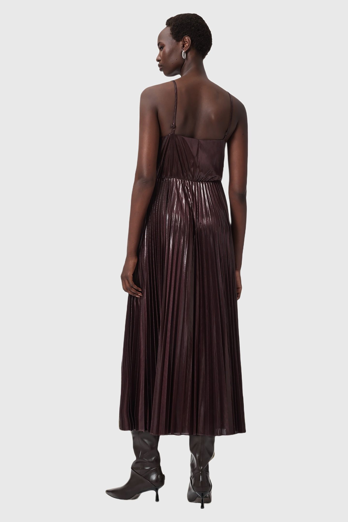 SPARK CREW DRESS OXBLOOD RED 6