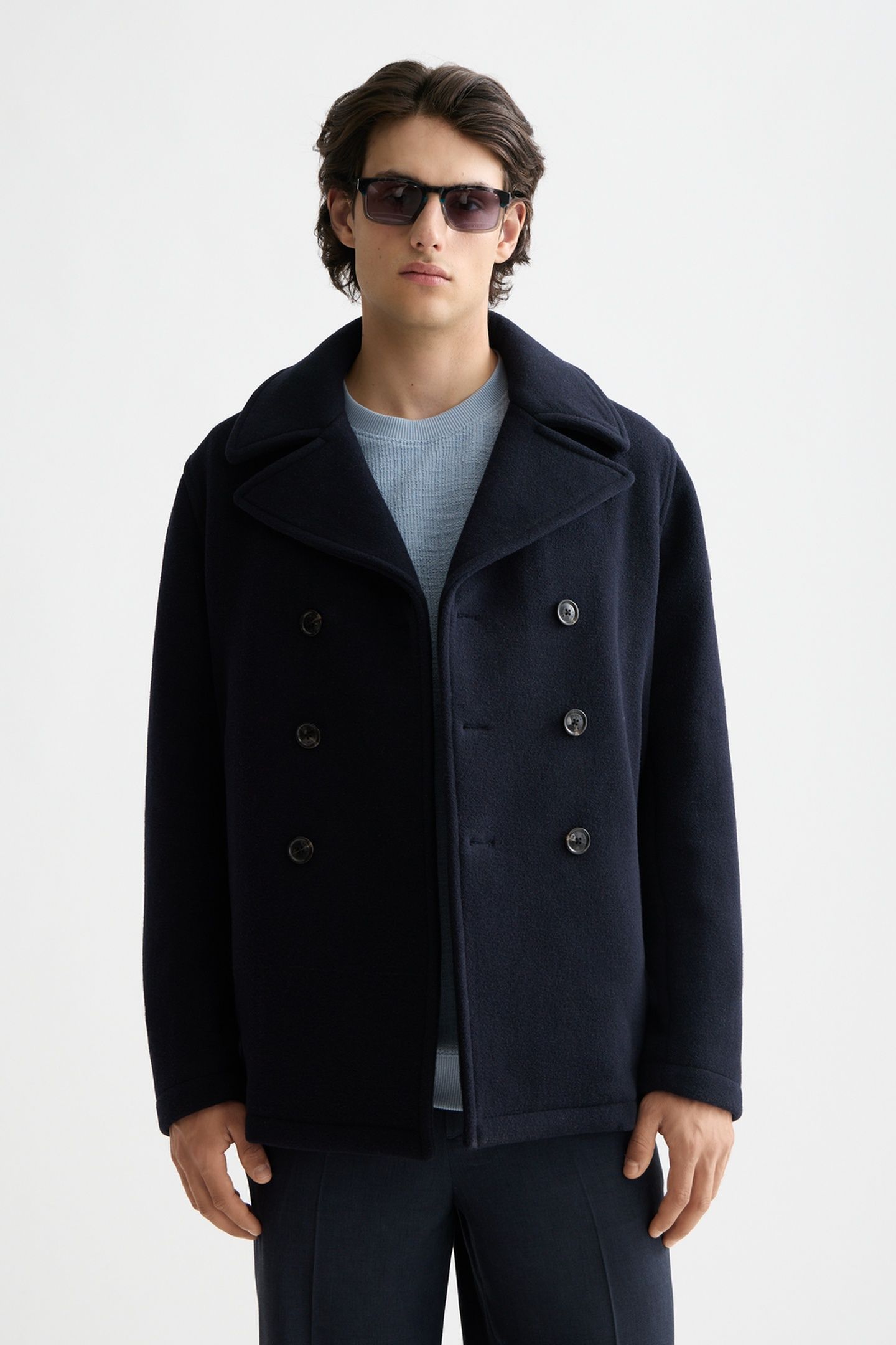 WOOL BLEND PEACOAT PEACOAT 1