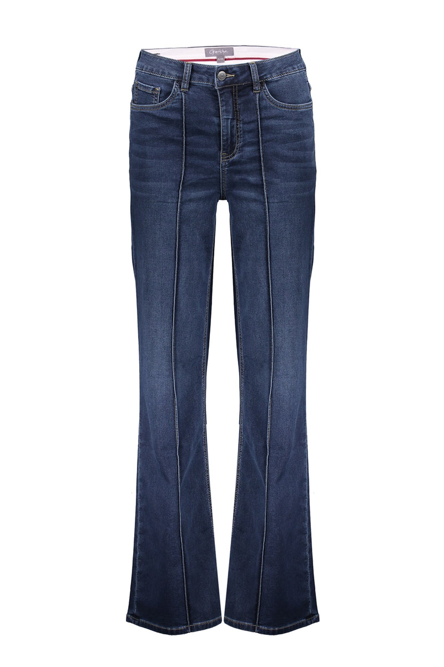 JEANS STRAIGHT TURN-UP STONEWASH DENIM 1