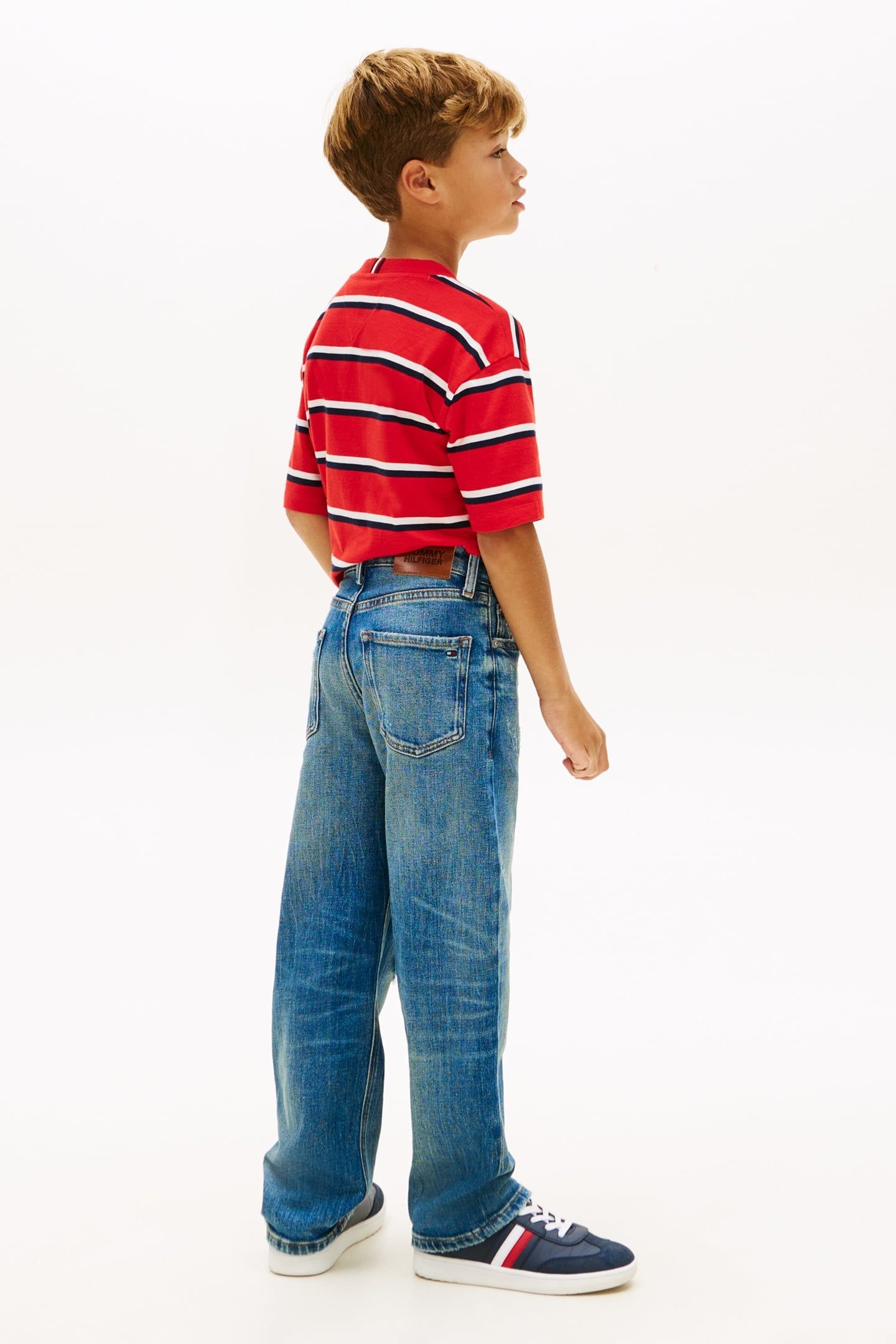 BOYS BAGGY MID BLUE DESTRUCTIONS 2