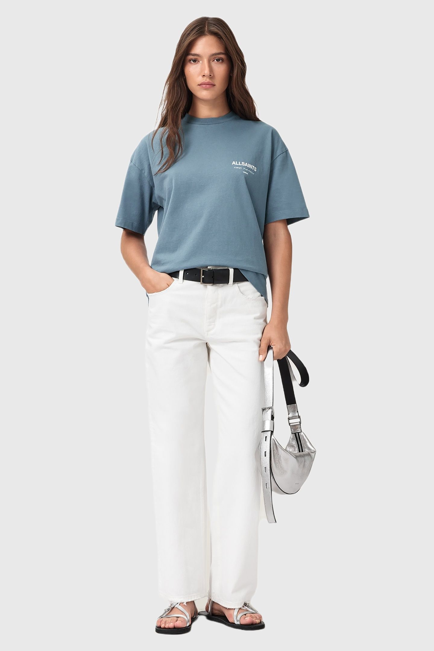 UNDERGROUND ETTA TEE FLINT STONE BLUE 2