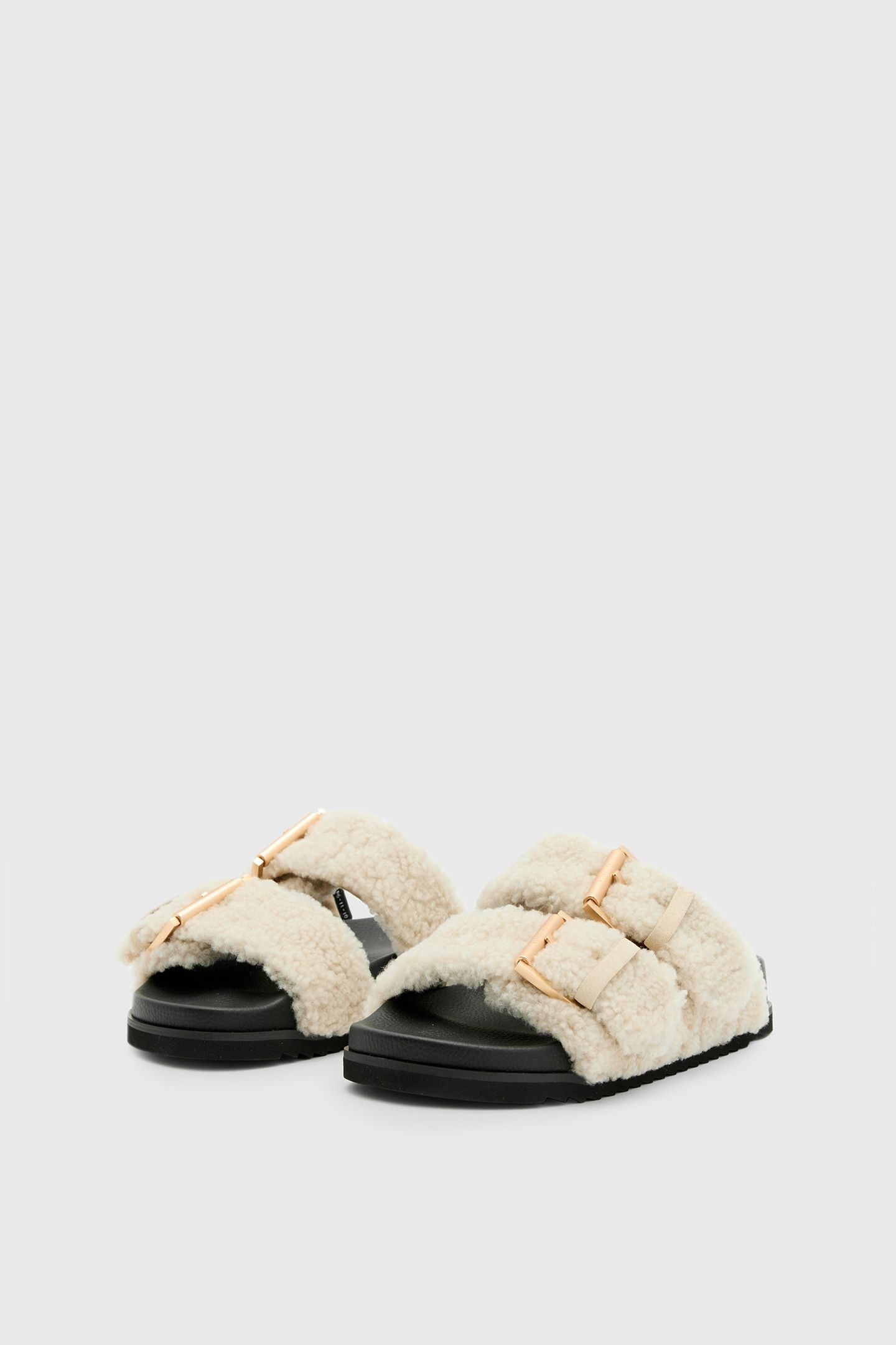 SIAN SHERPA SANDAL CREAM WHITE 2