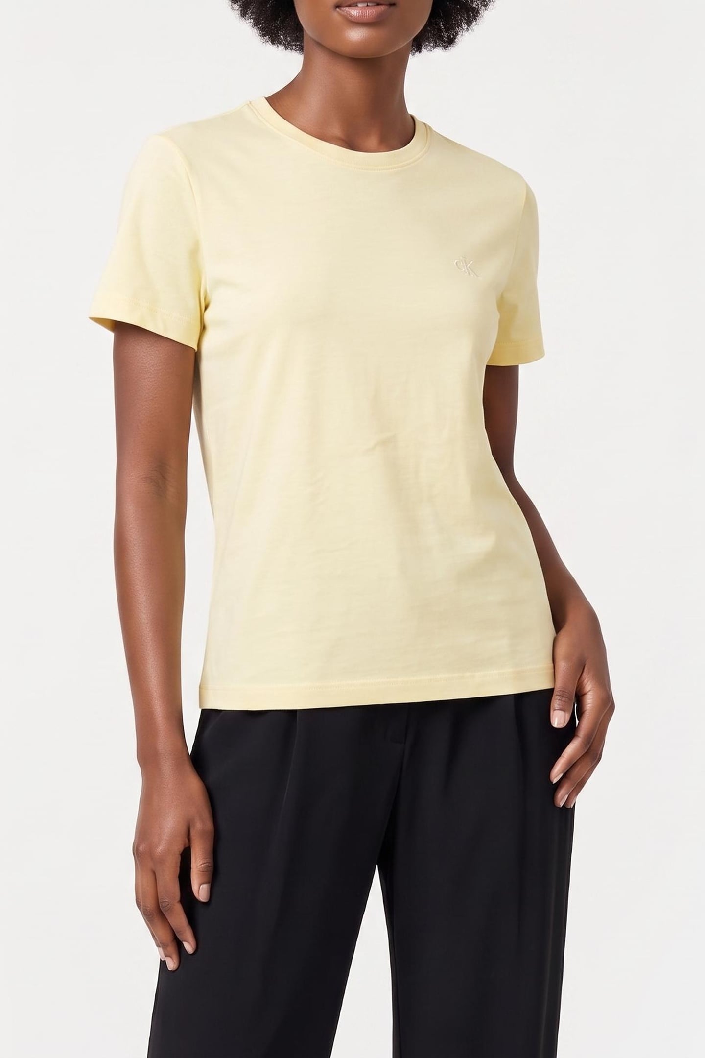 SS MONOGRAM CREW TEE FRENCH VANILLA 1