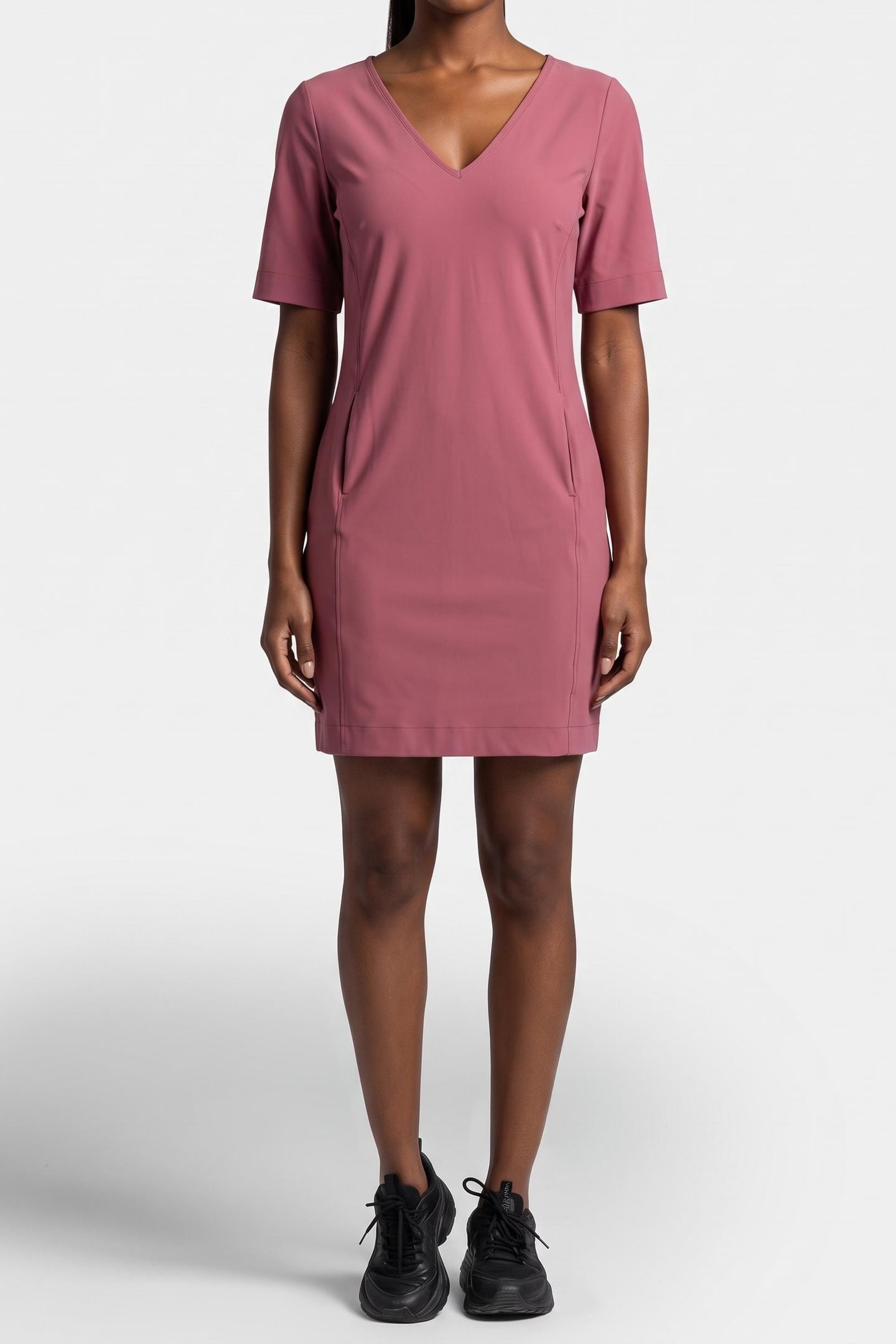 SILVIE SSL DRESS VINTAGE BERRY 1