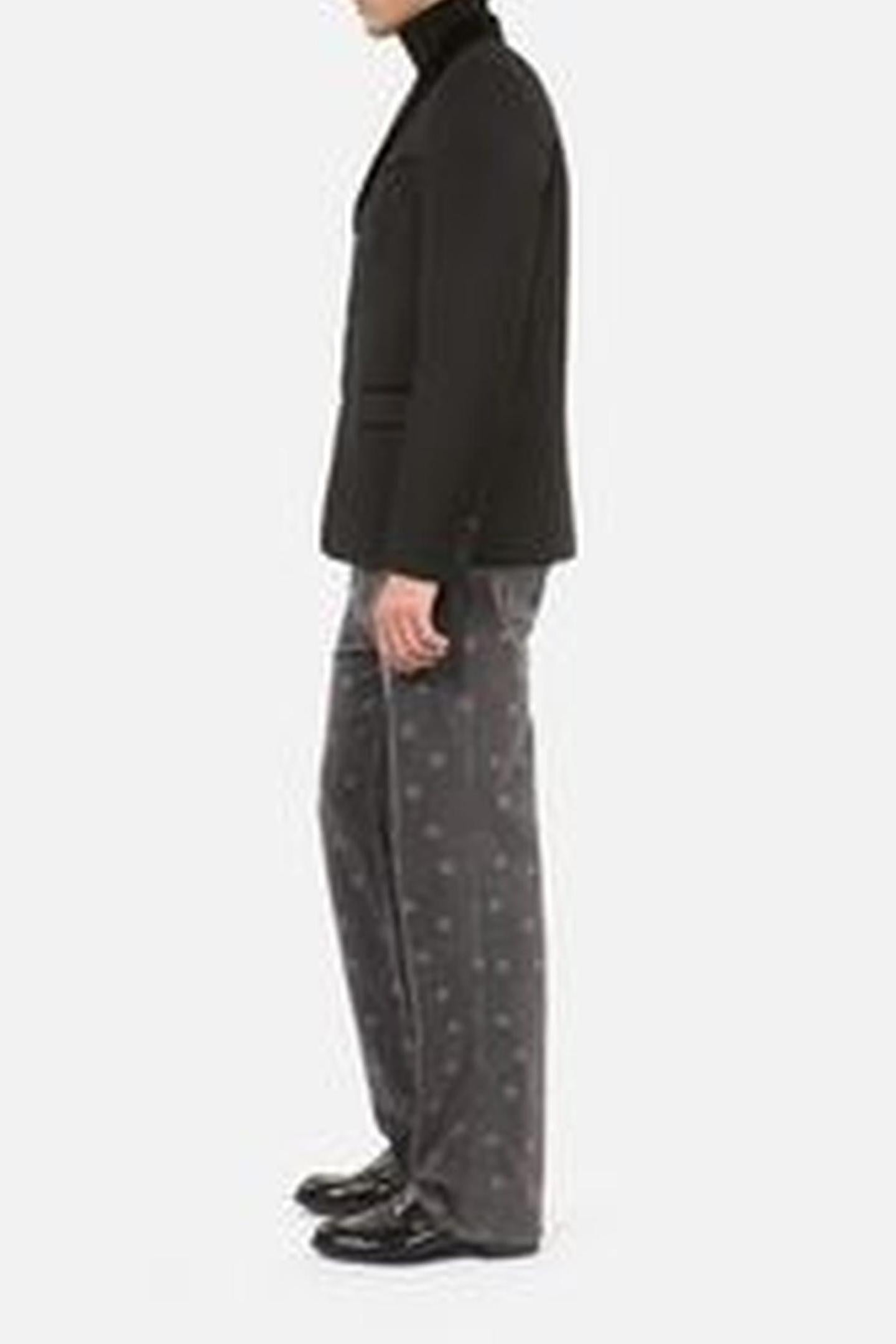STRAIGHT-CUT JACKET WITH 3 BUTTONS & 3 POCKETS BLACK 6
