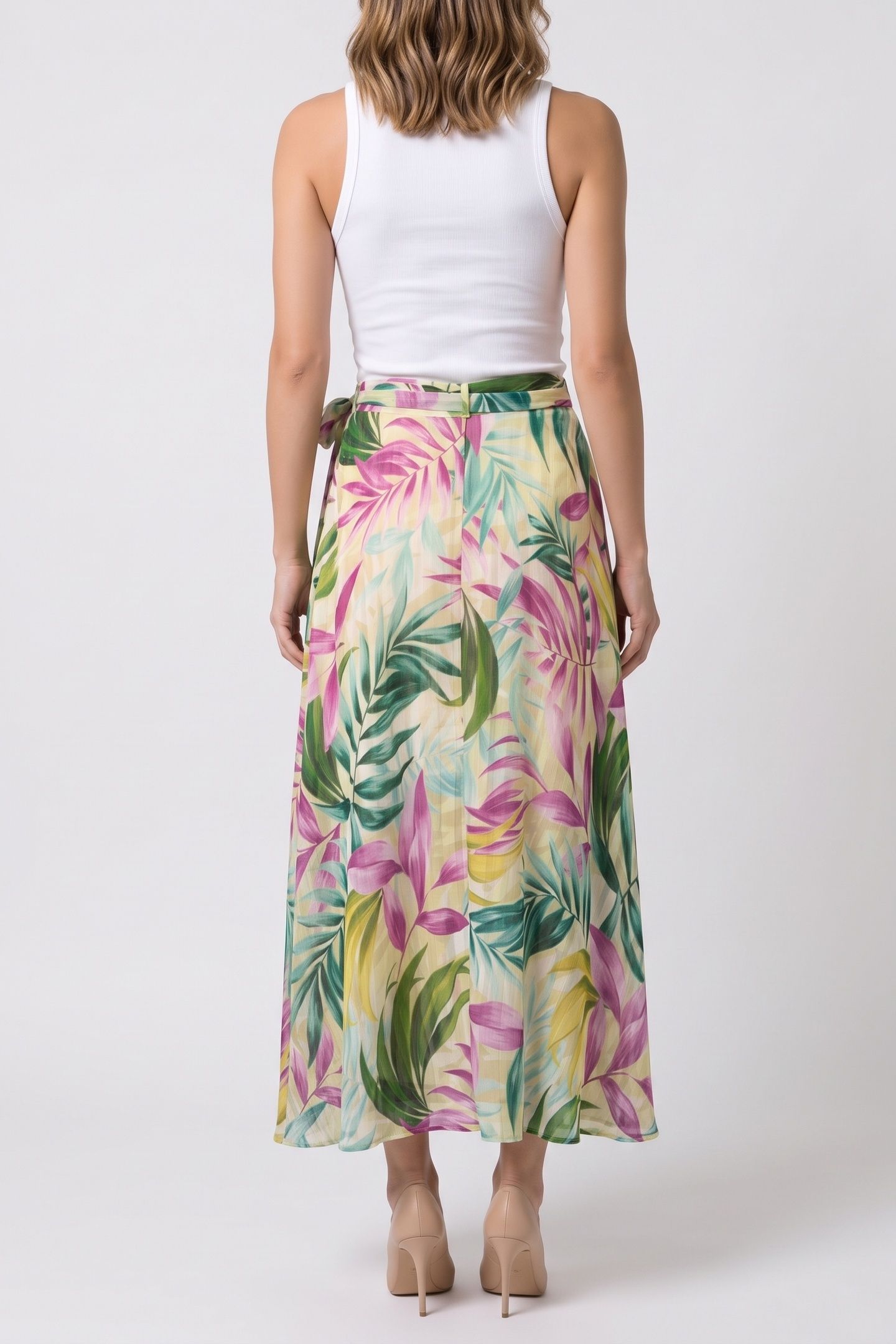 GUESS ECO NEW ROMANA SKIRT TROPICAL ESCAPE PRIN 2