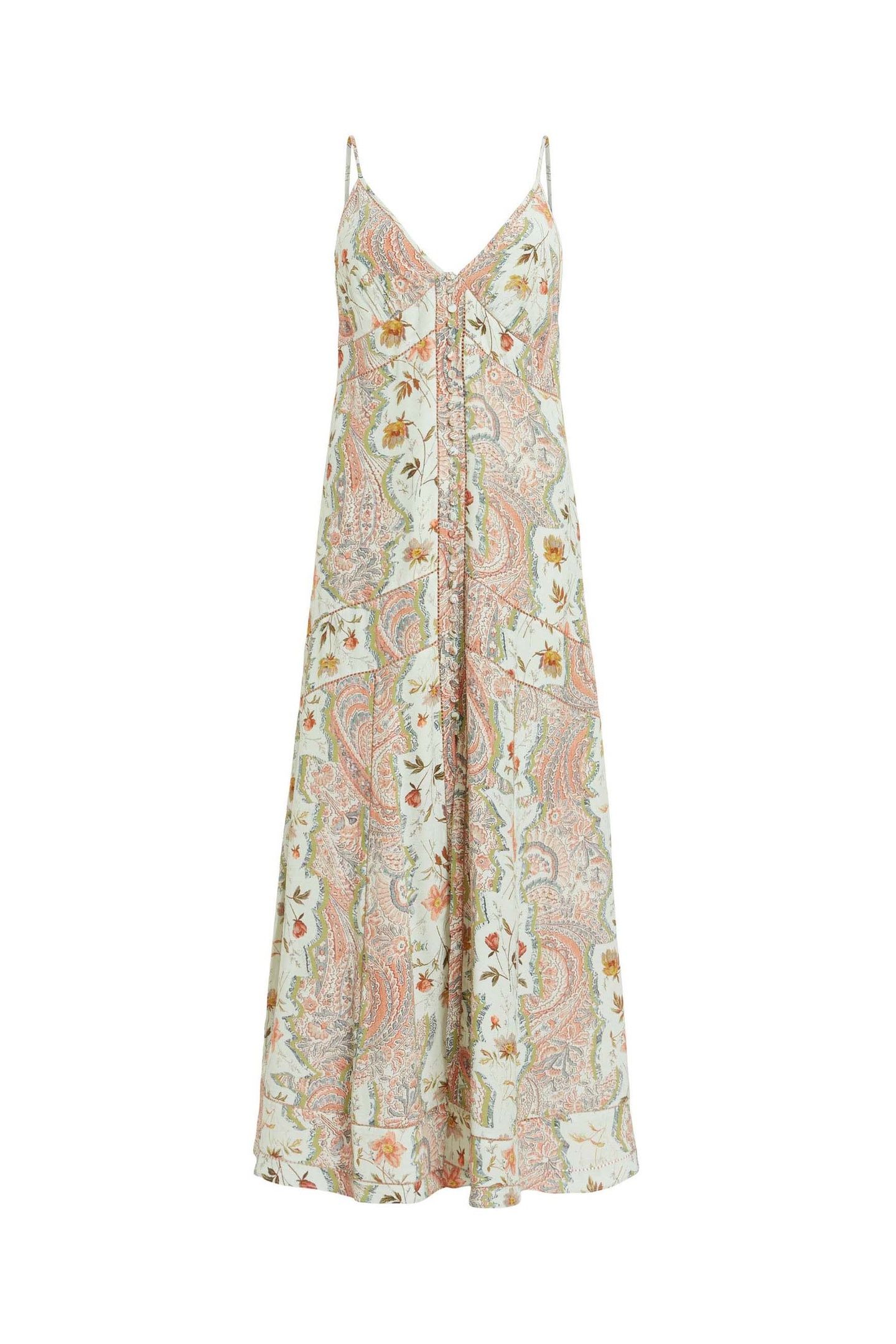 DAHLIA CASCADE DRESS SPRING GREEN 4
