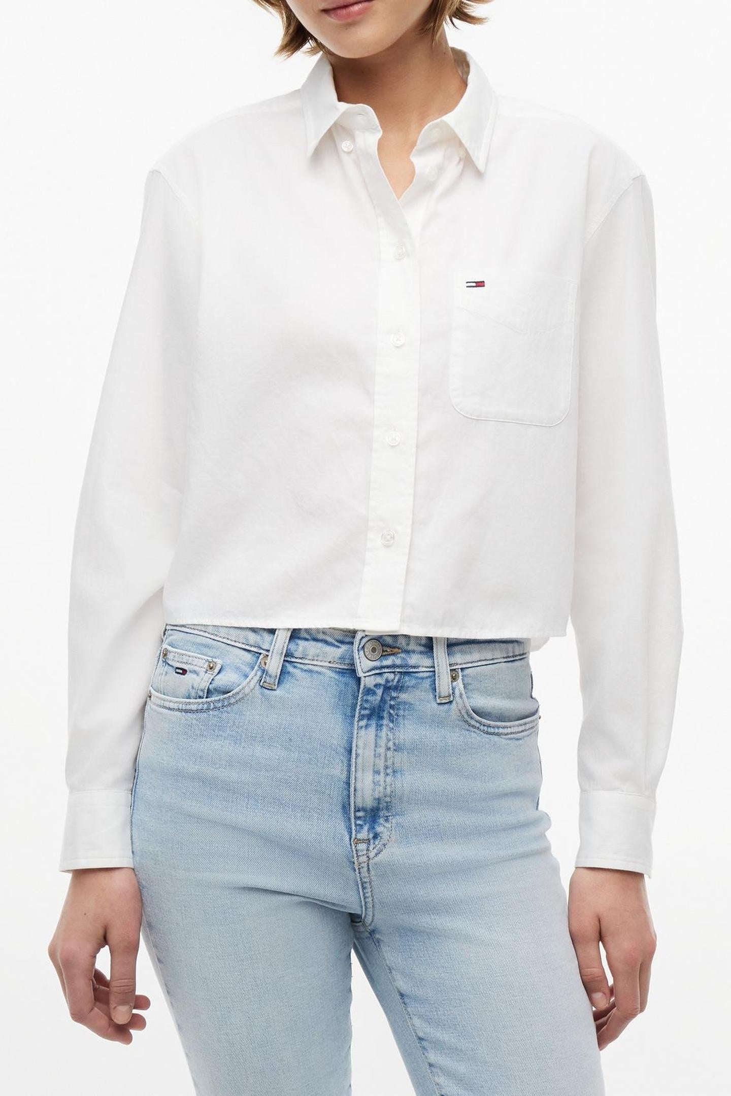 RELAXED CROP SHIRT ECRU 1