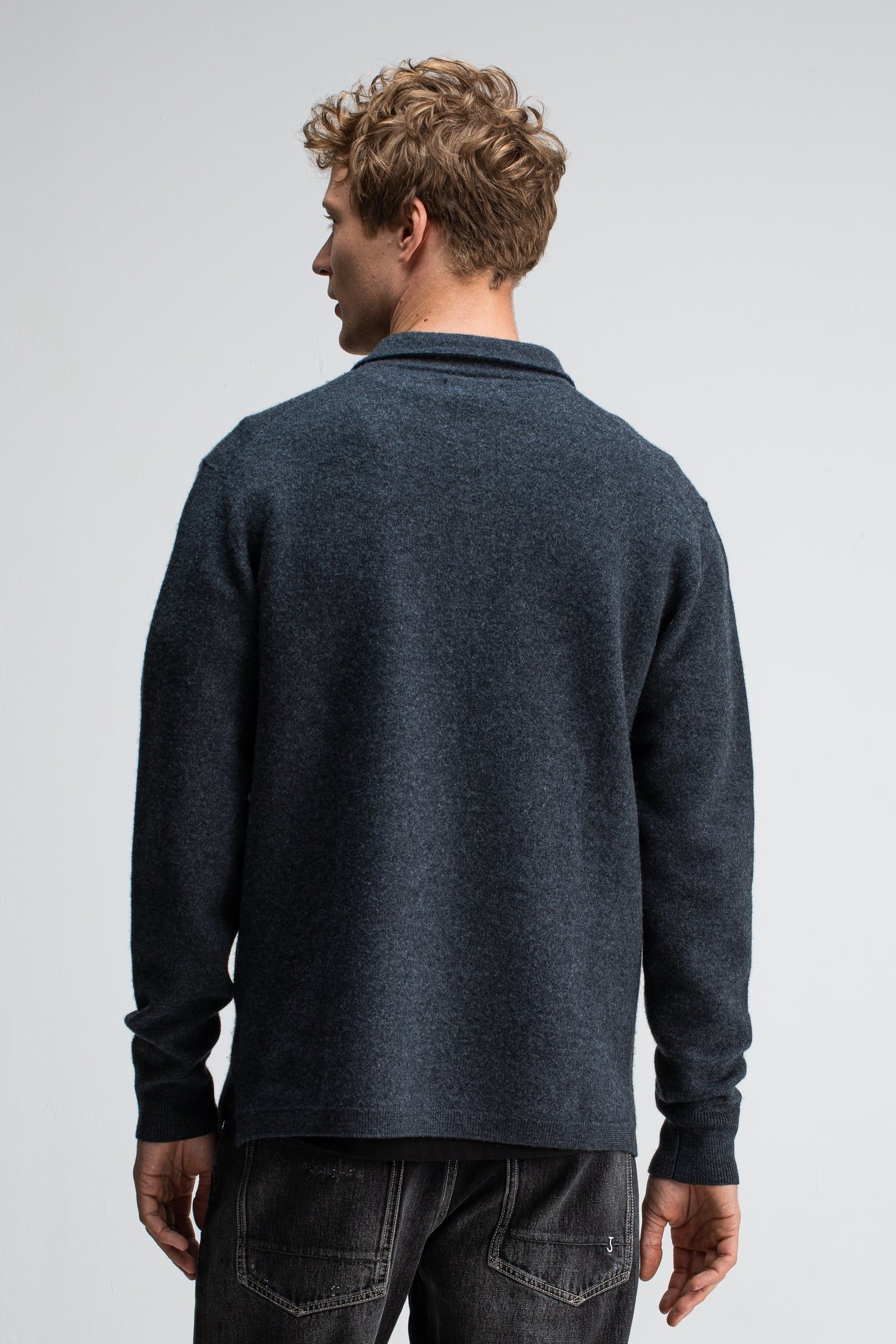 KILLYBEGS POLO GREY MELANGE 2