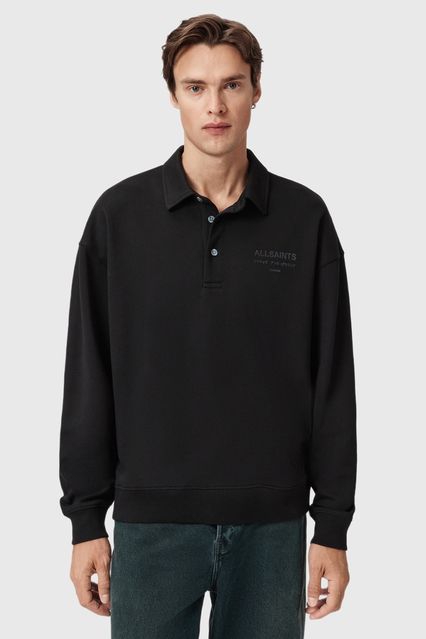 XANDER SWEAT POLO JET BLACK 1