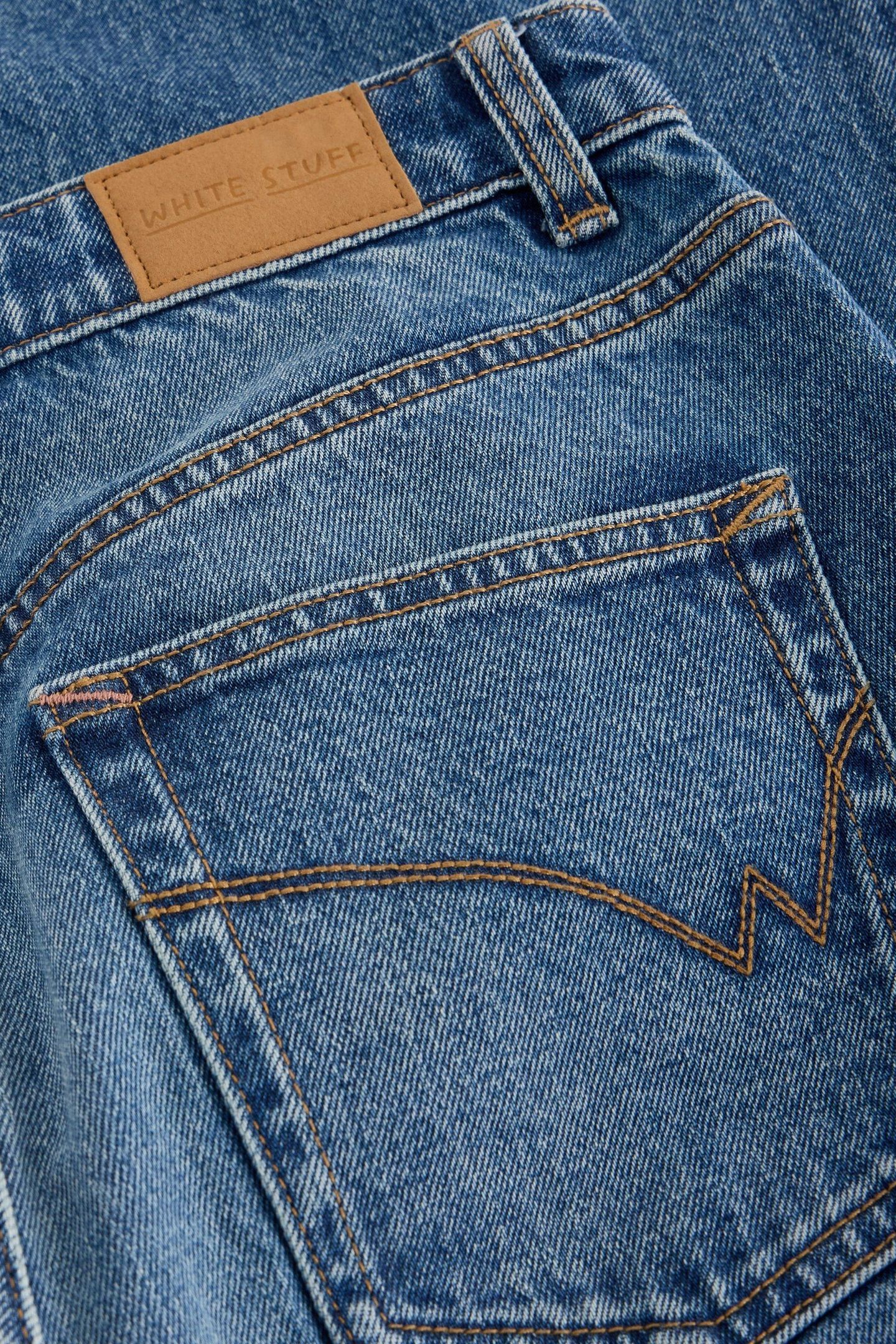 FRANKIE FLARE JEAN MID DENIM 5