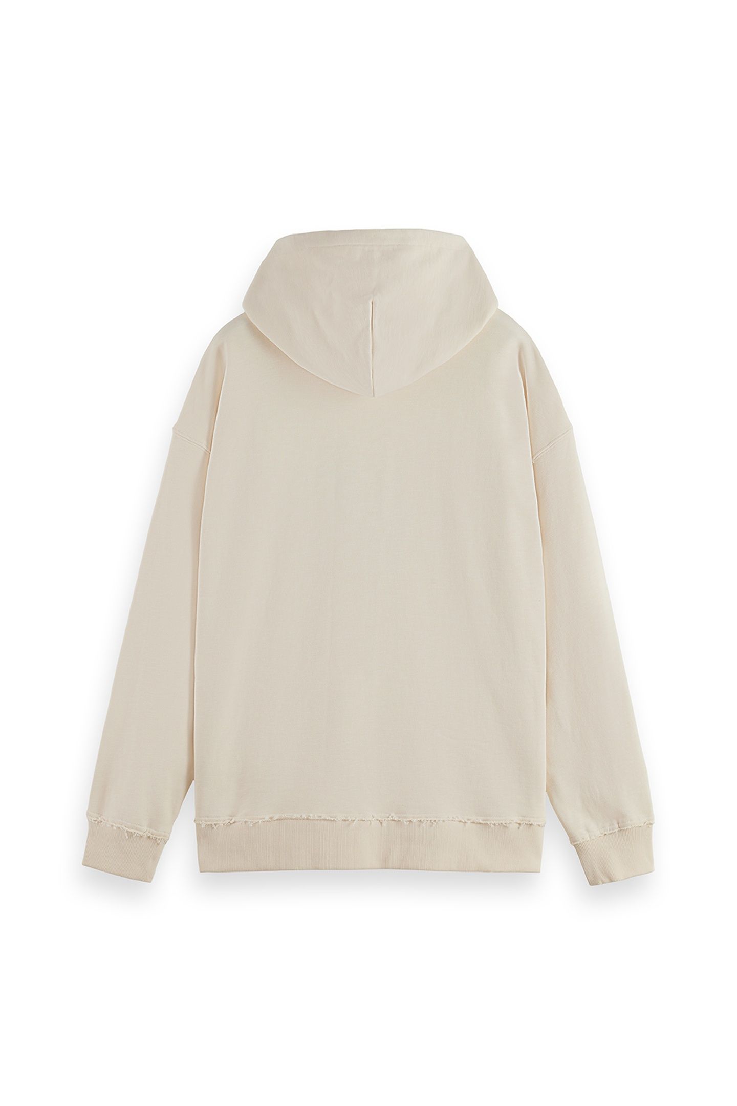 LOOSE FIT EMBROIDERED ARTWORK HOODIE EGGNOG 5