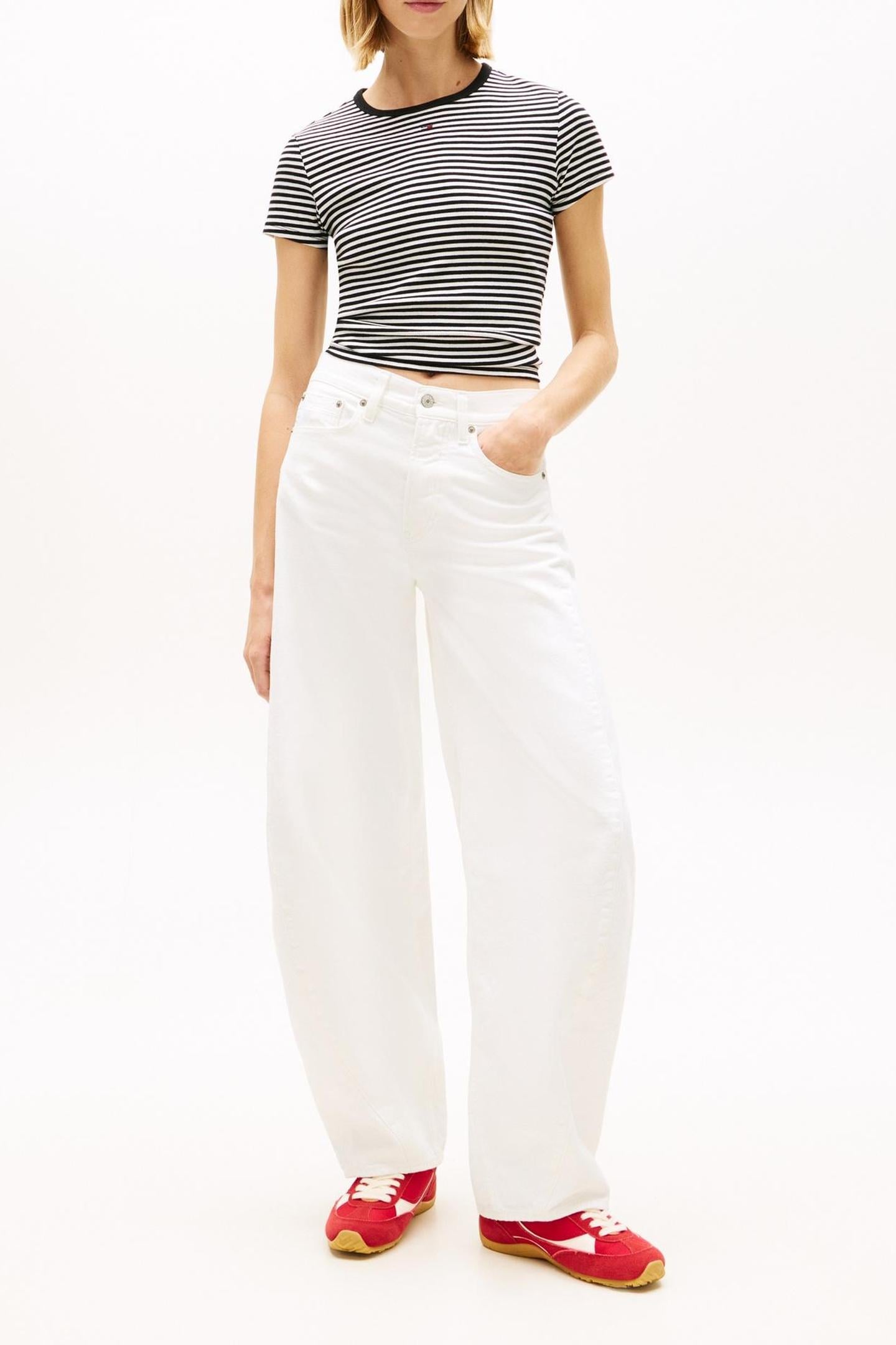 ELLA MID BARREL DENIM WHITE 1