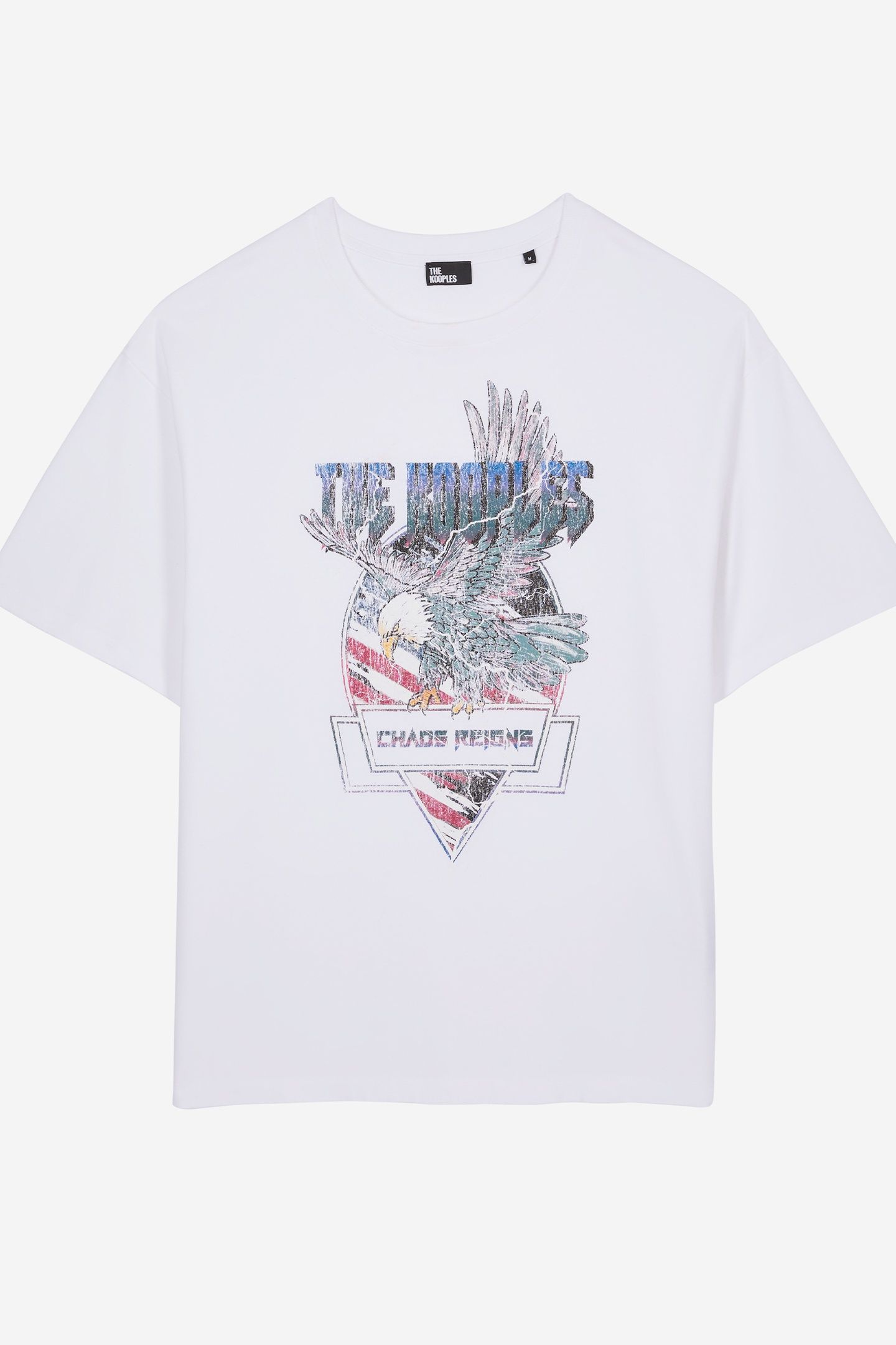 SHORT-SLEEVED T-SHIRT WITH EAGLE PRINT WHITE 5