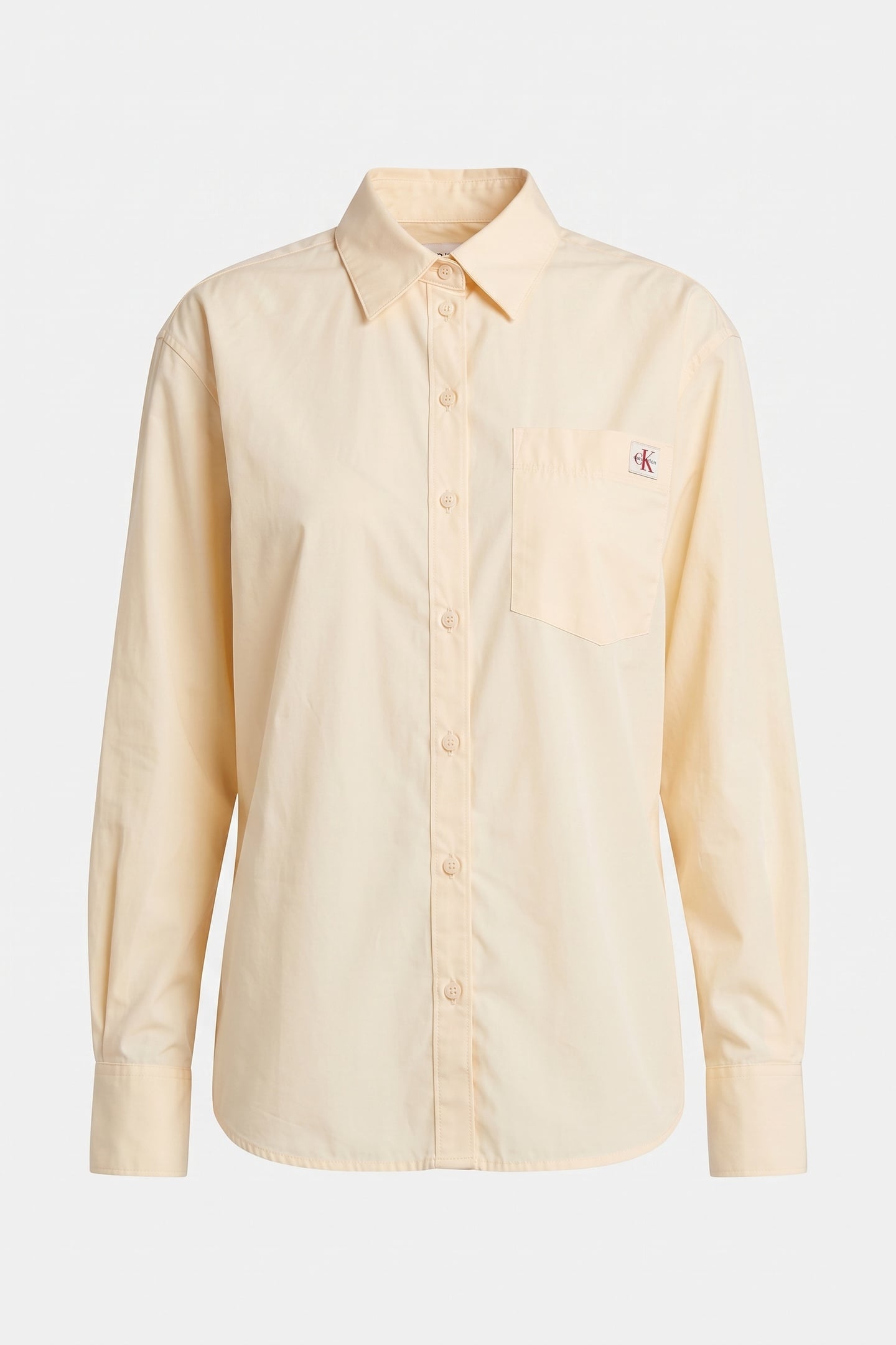 HERITAGE LABEL RELAXED SHIRT VANILLA CUSTARD 3