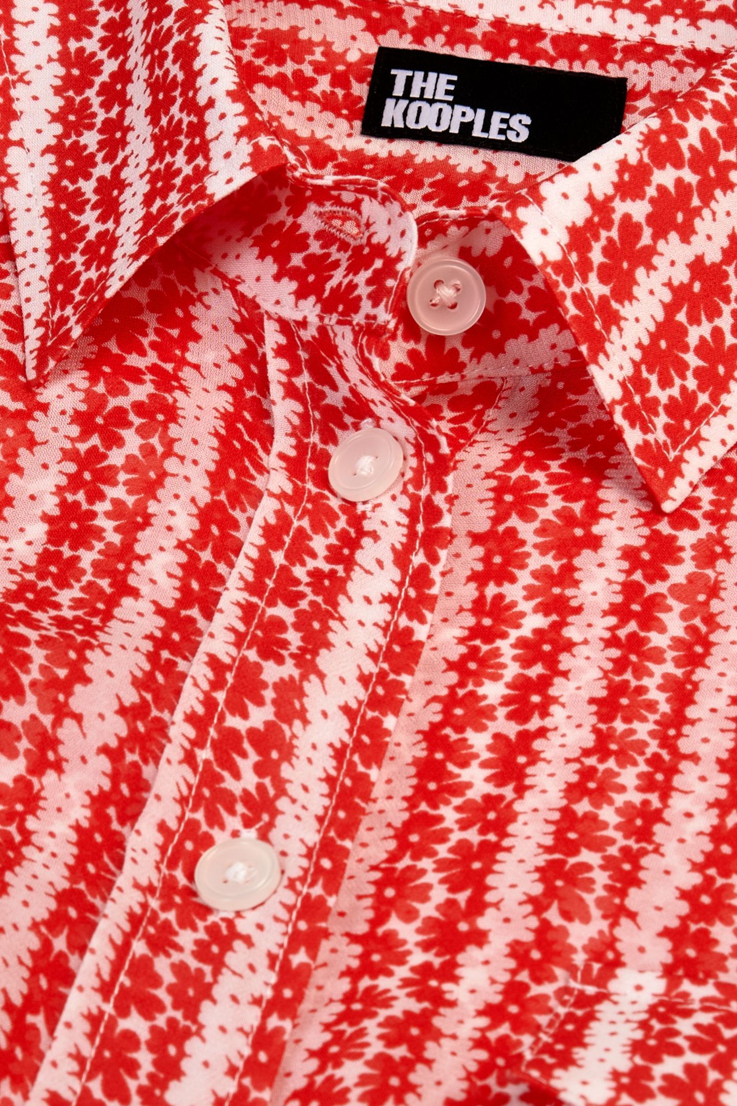 LONG-SLEEVED GEORGETTE SHIRT RED WHITE 6