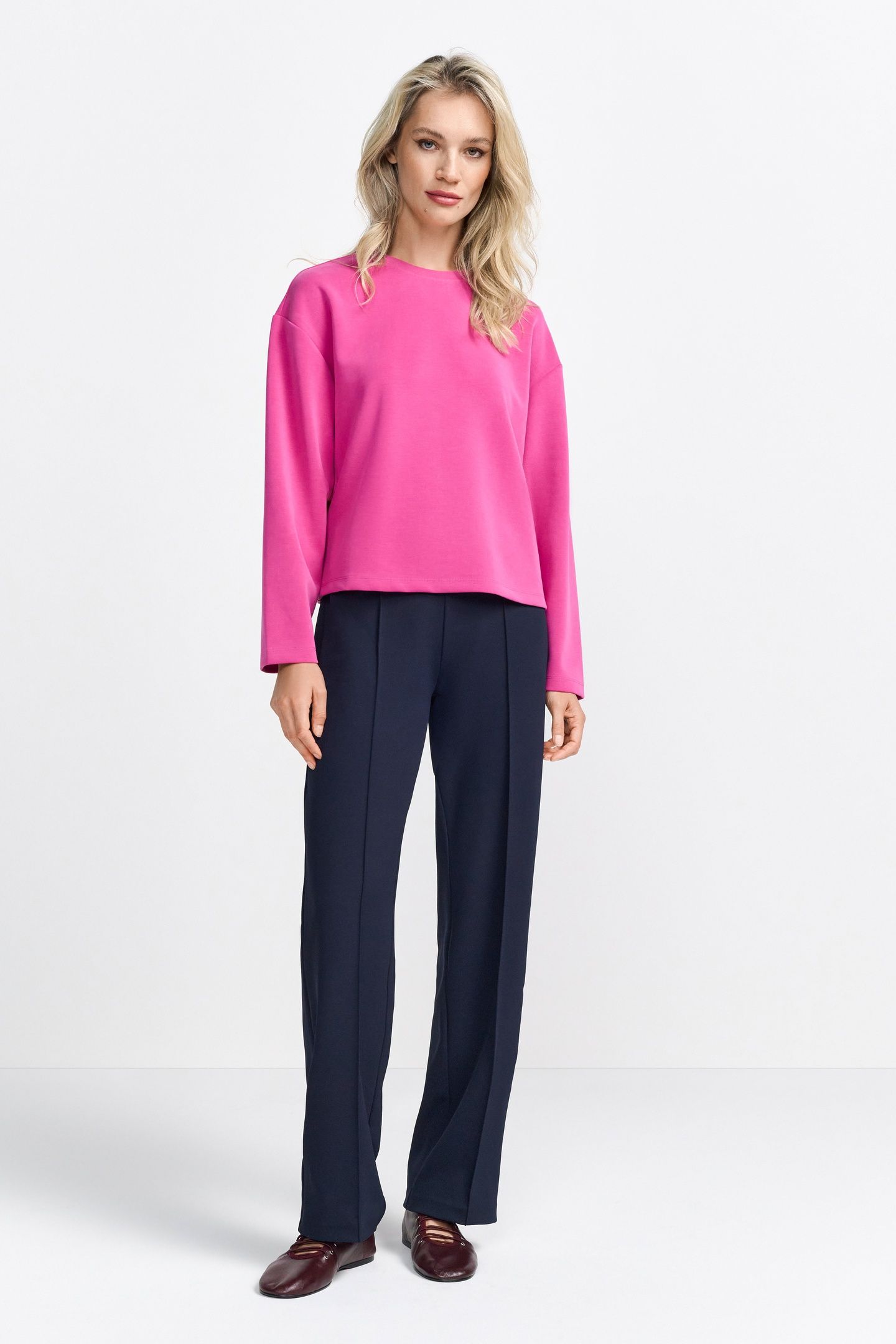 T PEACHED CREW RASPBERRY PINK 2