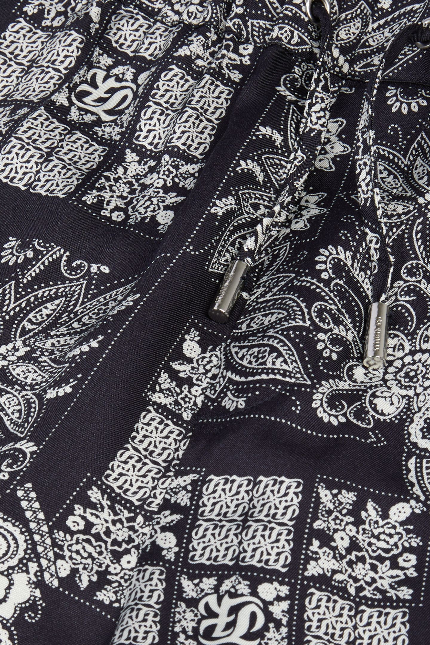 SHORTS WITH ELASTIC WAIST NAVY/WHITE 6