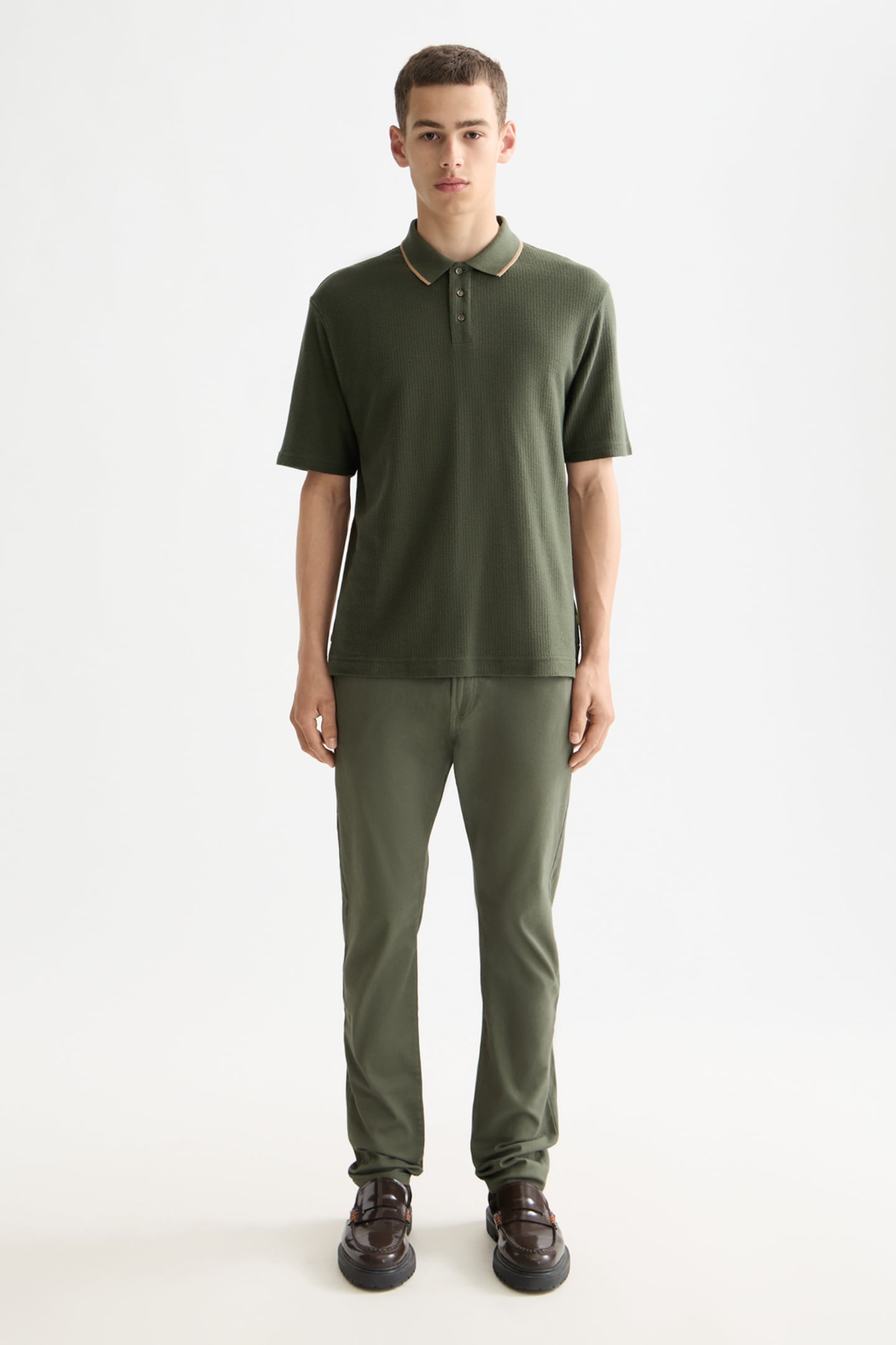 RALSTON- COTTON-BLEND TWILL REGULAR SLIM FIT 5-POCKET PANT T 1