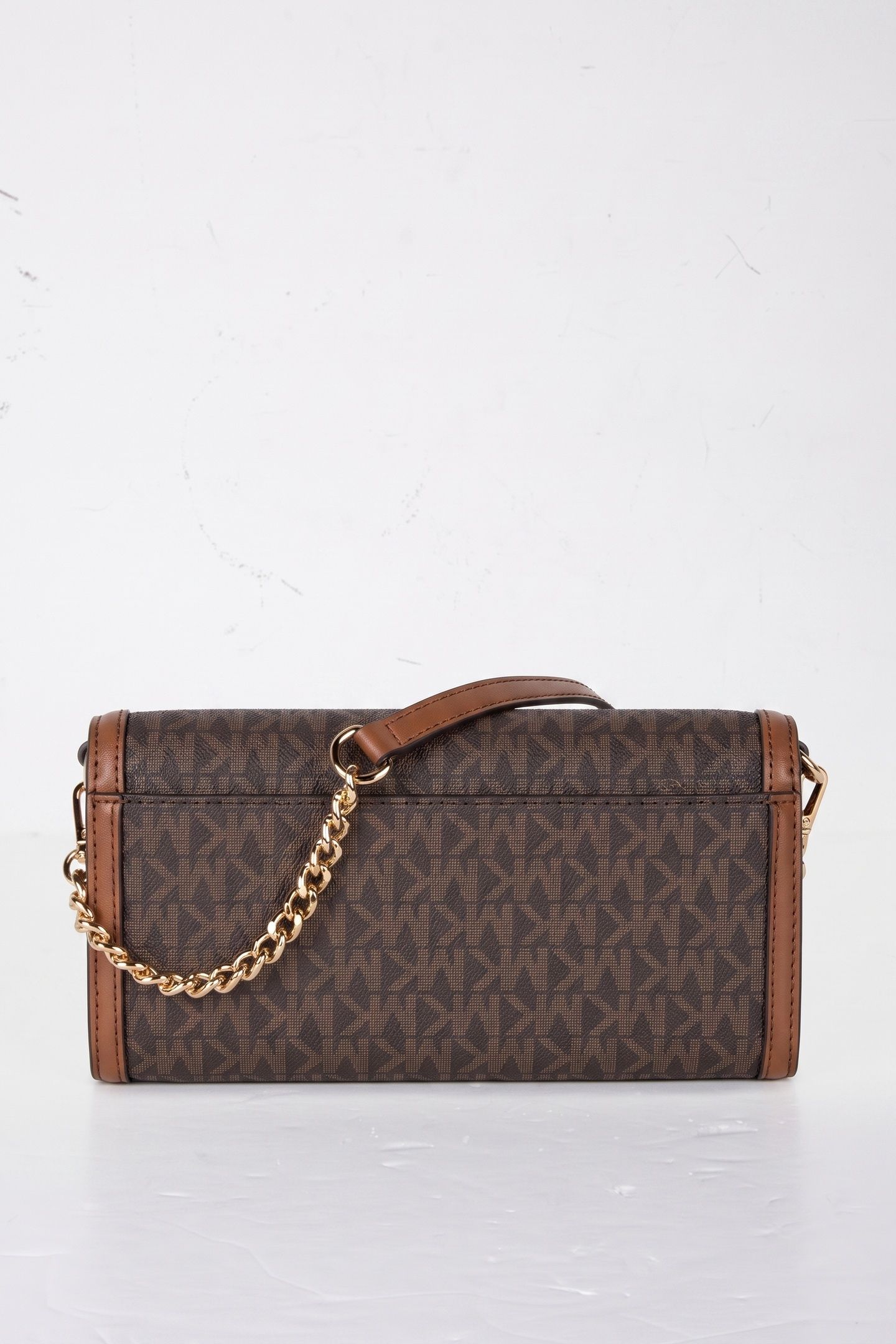 LARGE WALLET ON A CHAIN CROSSBODY BROWN 2