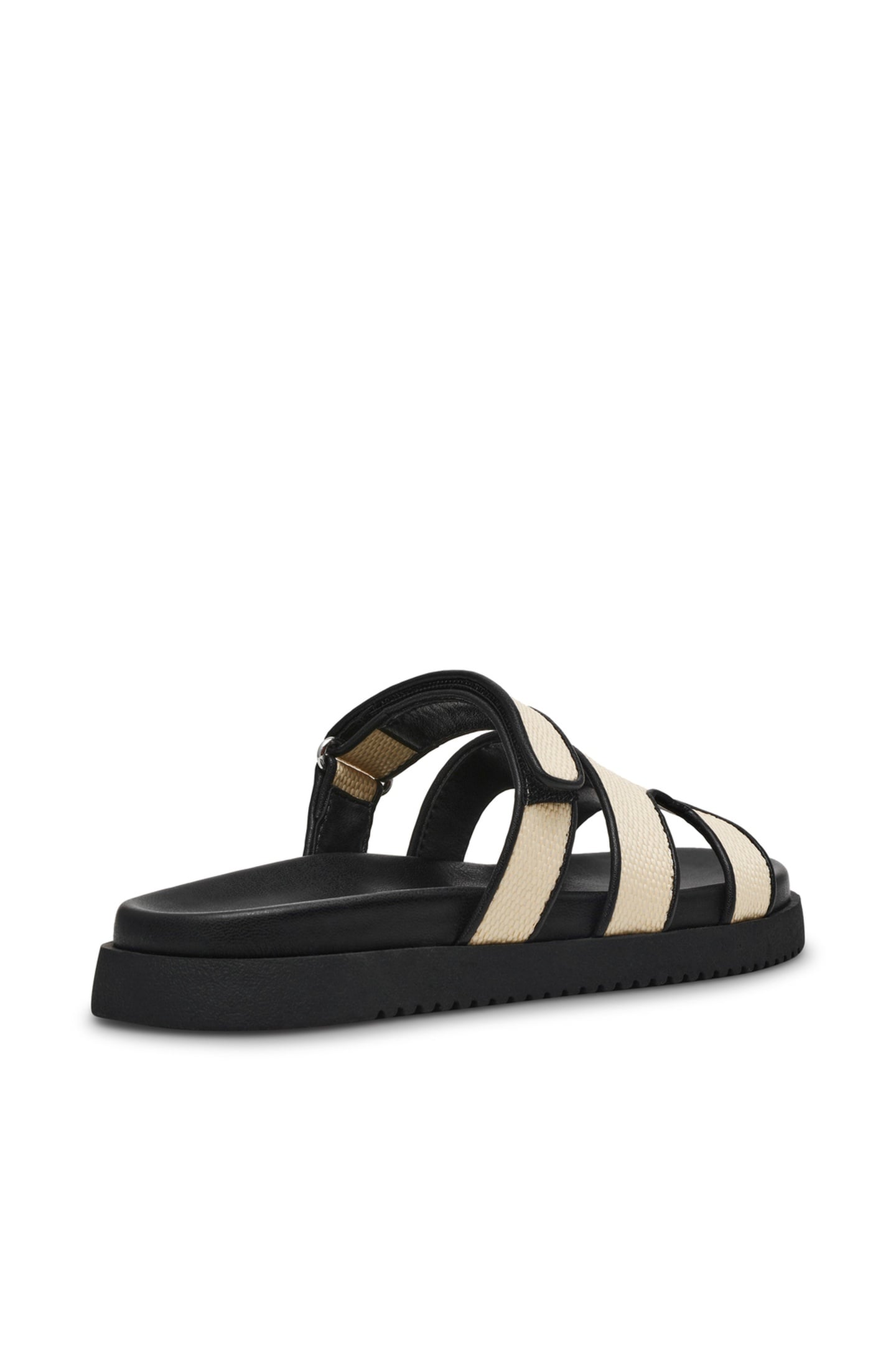 MISSILE SANDALS NAT BLACK RAFFIA 3