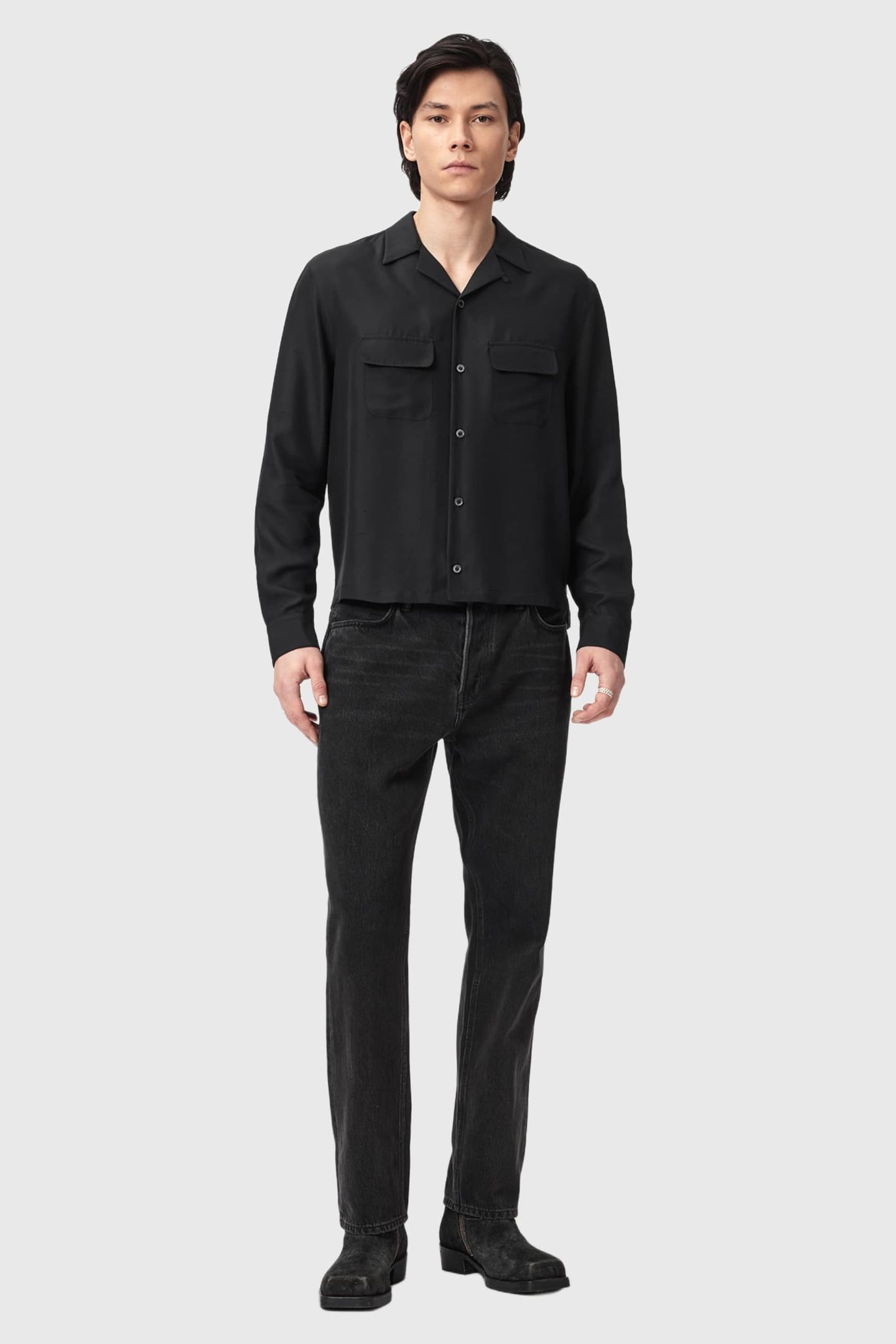 RAVENOR LS SHIRT BLACK 1