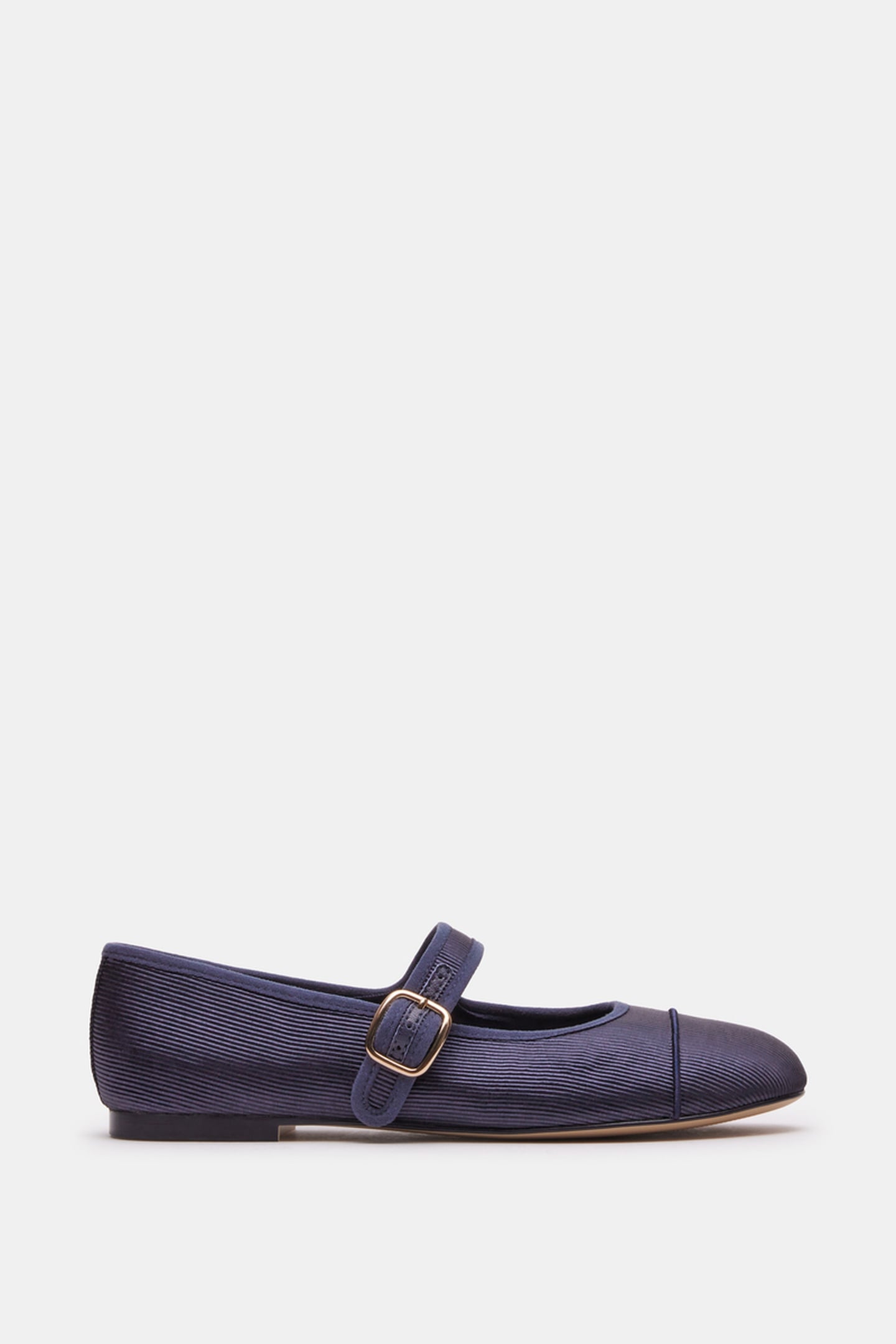 DORY FLAT SHOES NAVY SATIN 1